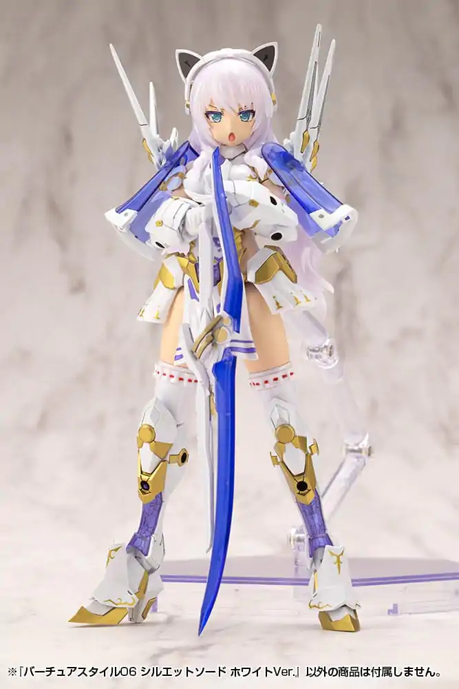 Kotobukiya M.S.G. Modellbausatz Zubehör Set Virtuous Style 06 Silhouette Sword White Ver. Produktfoto