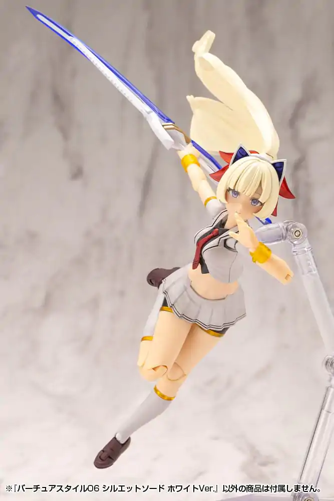 Kotobukiya M.S.G. Modellbausatz Zubehör Set Virtuous Style 06 Silhouette Sword White Ver. Produktfoto