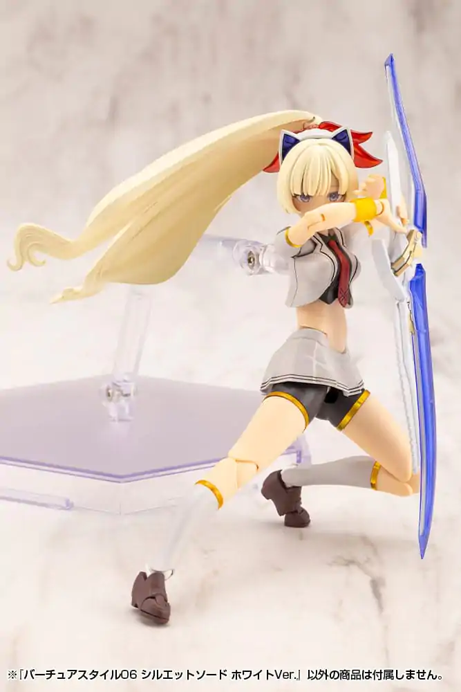 Kotobukiya M.S.G. Modellbausatz Zubehör Set Virtuous Style 06 Silhouette Sword White Ver. Produktfoto