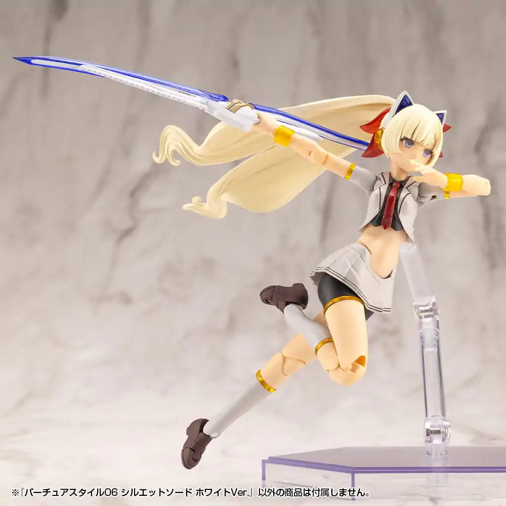 Kotobukiya M.S.G. Modellbausatz Zubehör Set Virtuous Style 06 Silhouette Sword White Ver. Produktfoto
