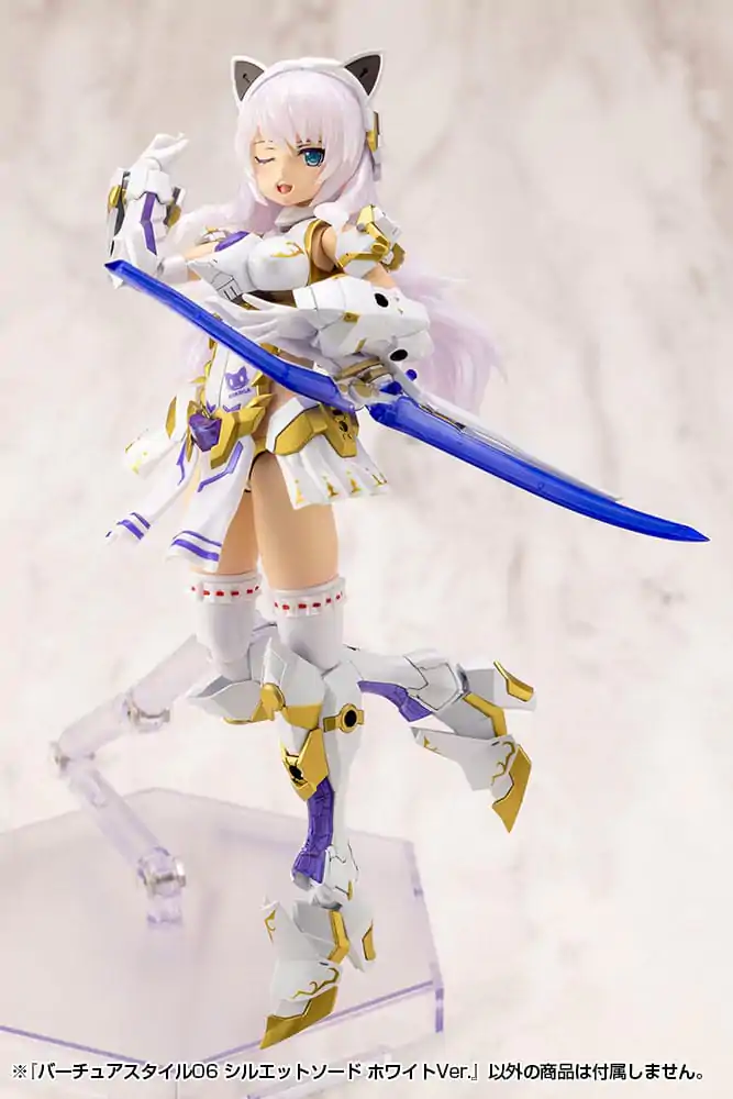 Kotobukiya M.S.G. Modellbausatz Zubehör Set Virtuous Style 06 Silhouette Sword White Ver. Produktfoto