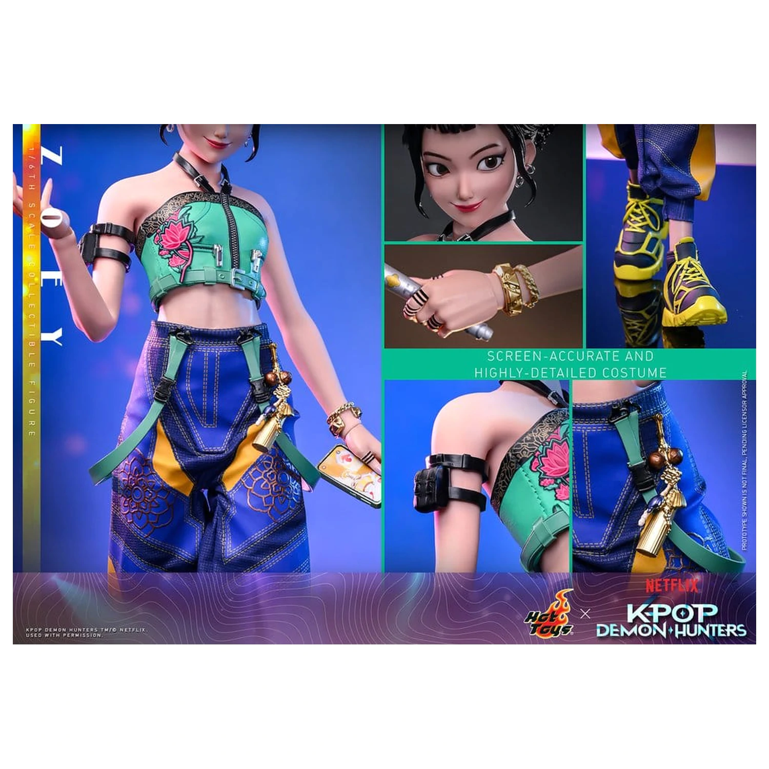 KPop Demon Hunters Actionfigur 1/6 Zoey 27 cm Produktfoto