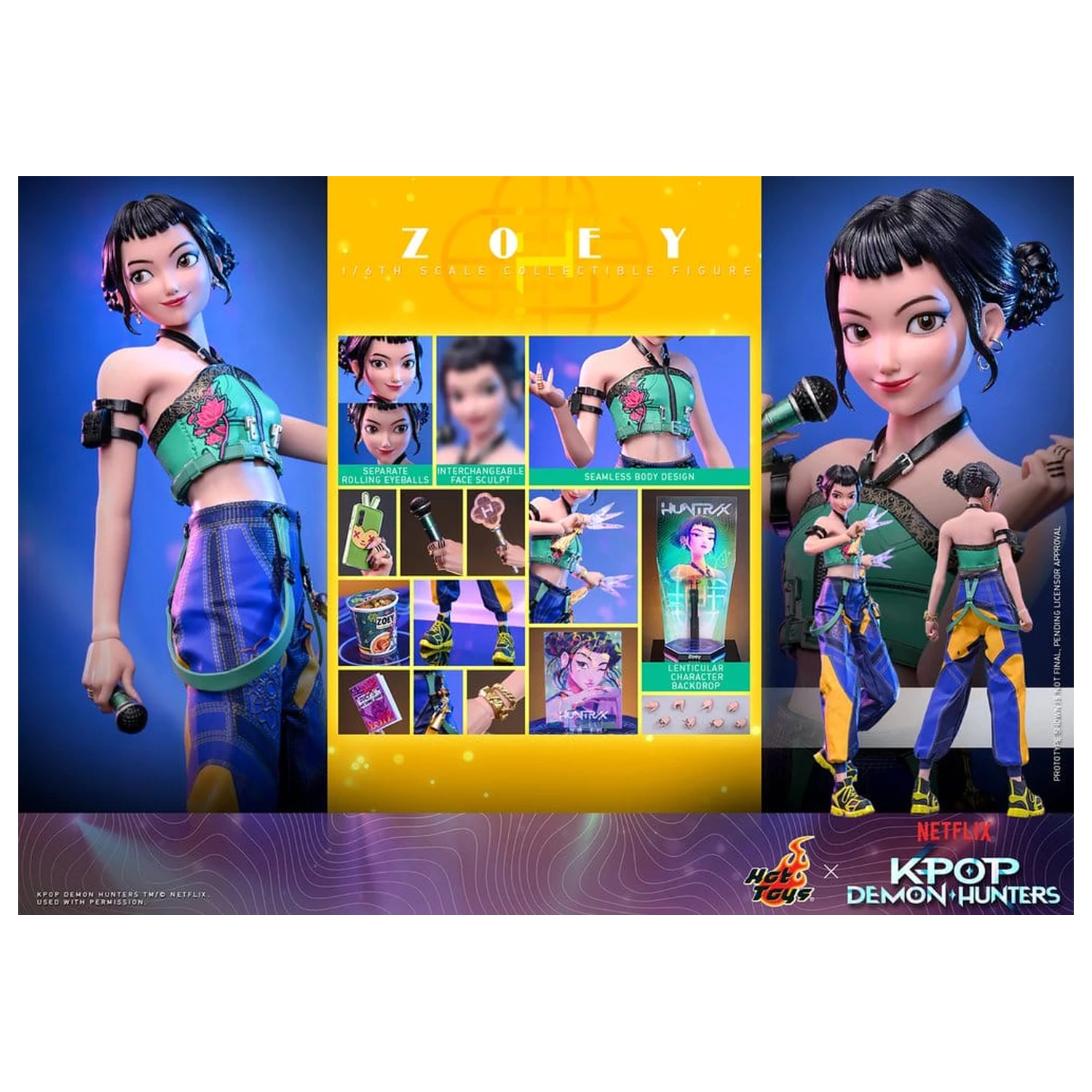 KPop Demon Hunters Actionfigur 1/6 Zoey 27 cm Produktfoto