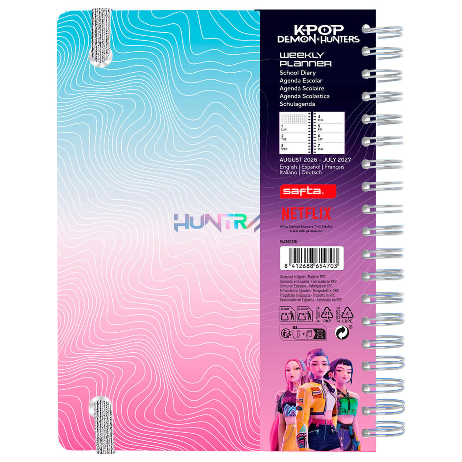 KPop Demon Hunters 2026/2027 Schulkalender Produktfoto