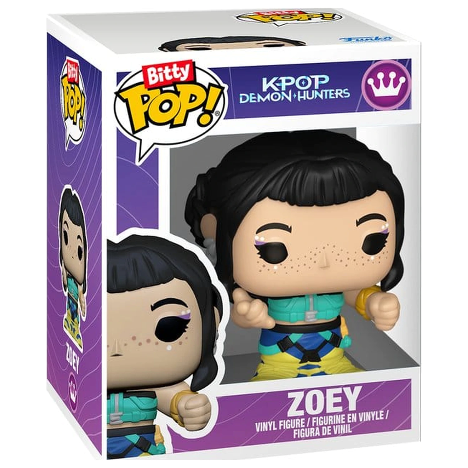 KPop Demon Hunters Bitty Funko POP! Stages Vinyl Figur Zoey 2,5 cm Produktfoto