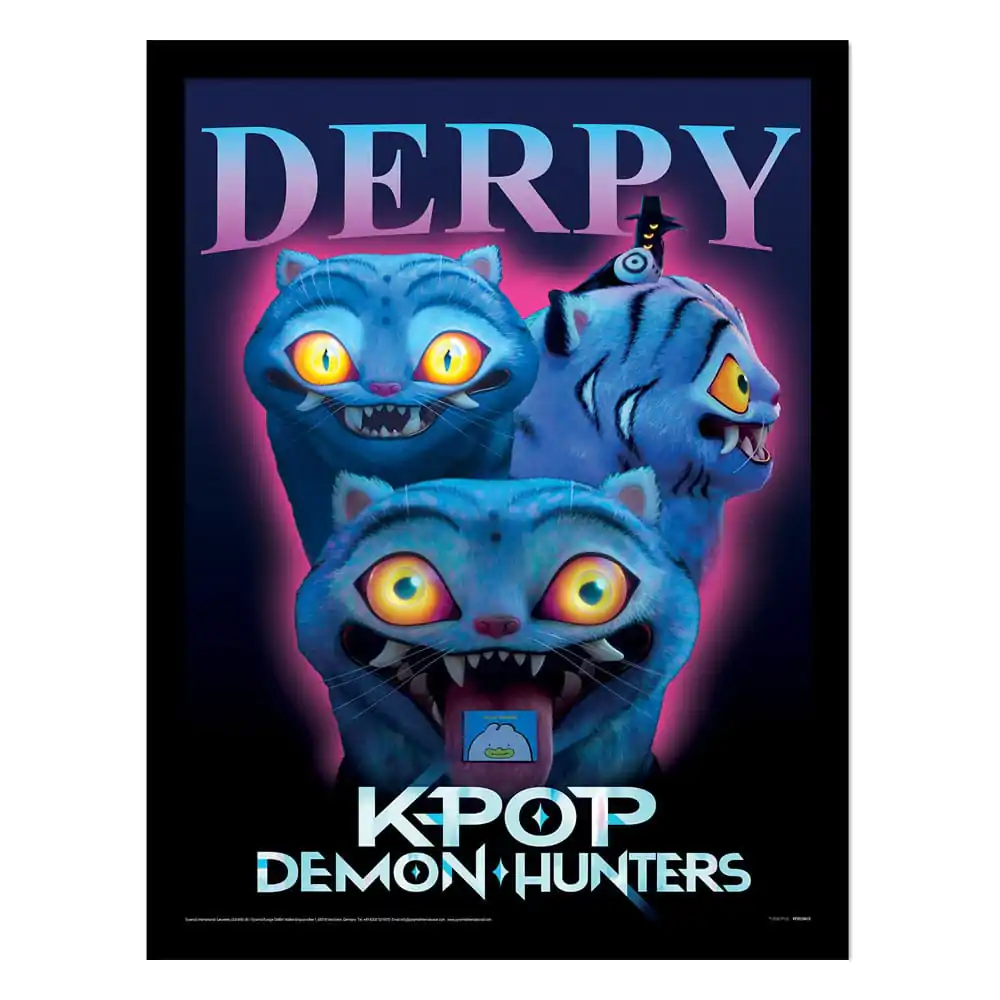KPop Demon Hunters Collector Print gerahmtes Poster Derpy Produktfoto