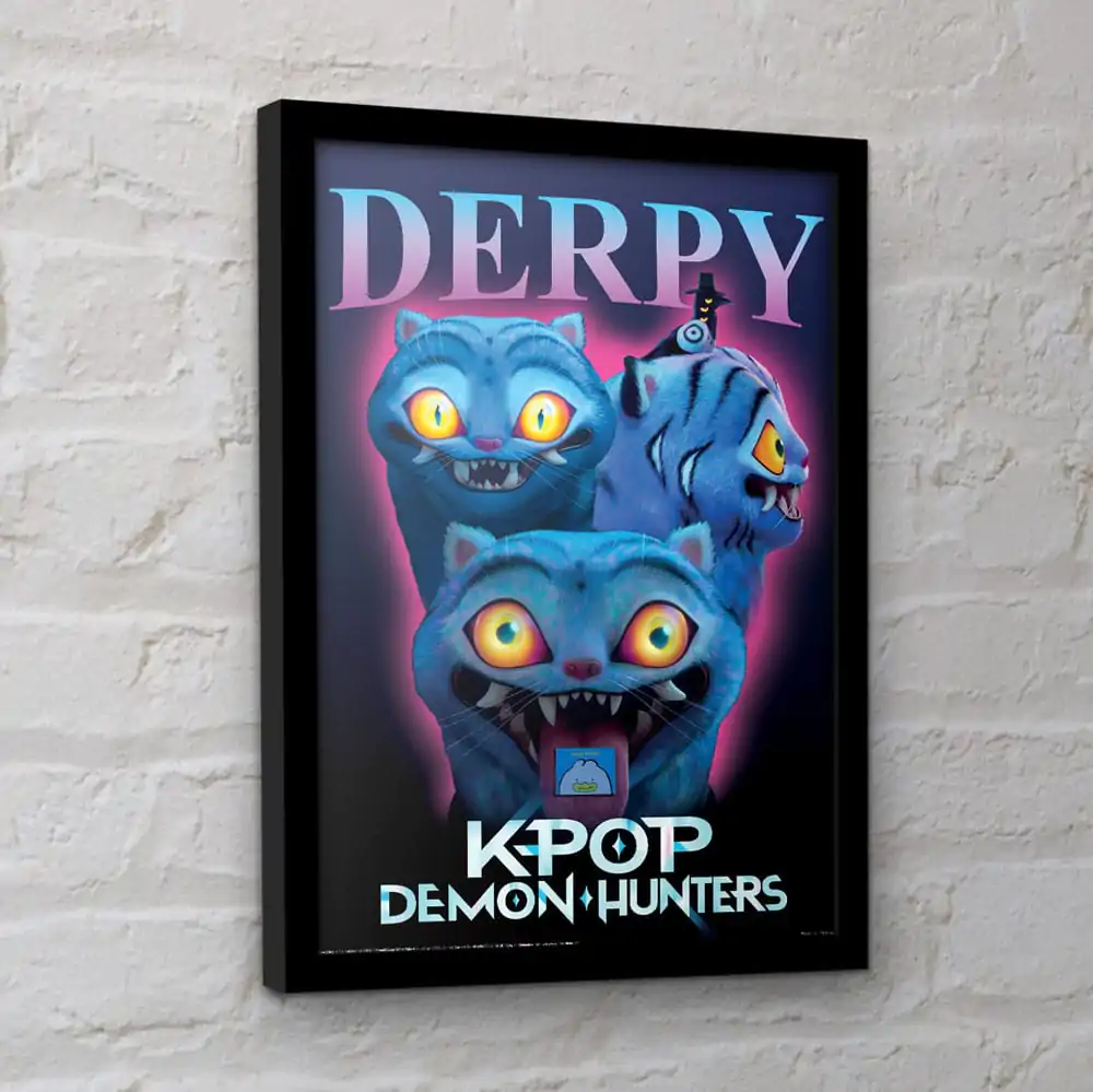 KPop Demon Hunters Collector Print gerahmtes Poster Derpy Produktfoto