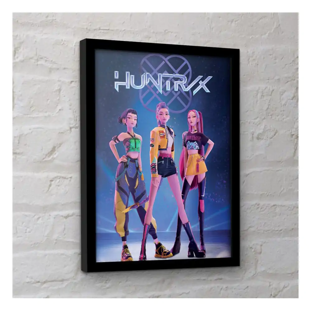 KPop Demon Hunters Sammlerstück Druck Gerahmtes Poster Huntrix Produktfoto