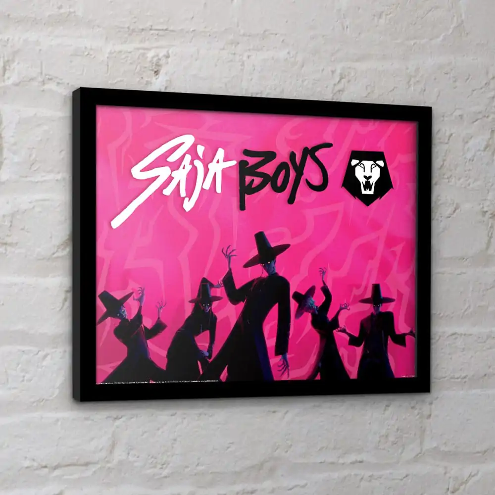 KPop Demon Hunters Sammlerstück Bild Gerahmtes Poster Saja Boys Idol Produktfoto