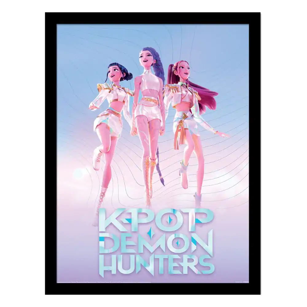 KPop Demon Hunters Collector Druck Gerahmtes Plakat Trio Produktfoto