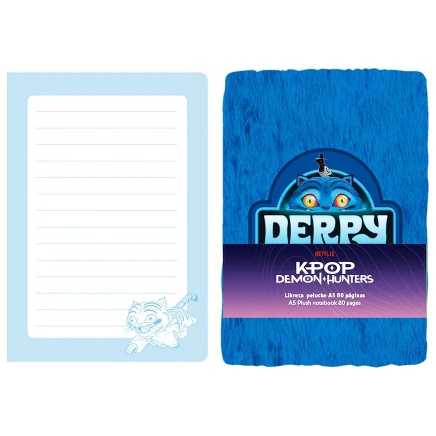 Kpop Demon Hunters Derpy A5 Plüsch Notizbuch Produktfoto