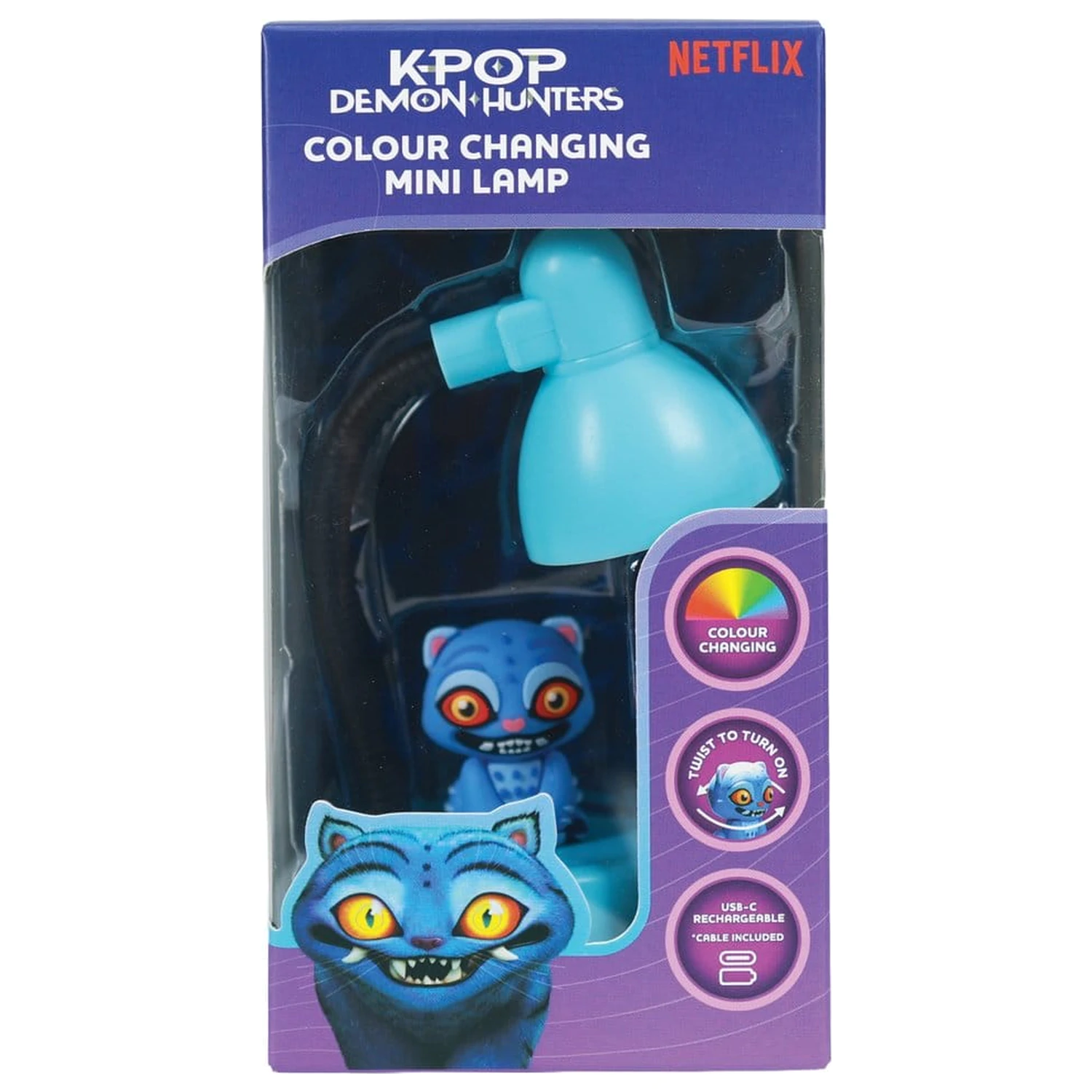 KPop Demon Hunters Mini LED-Licht mit Figur Derpy 11 cm Produktfoto