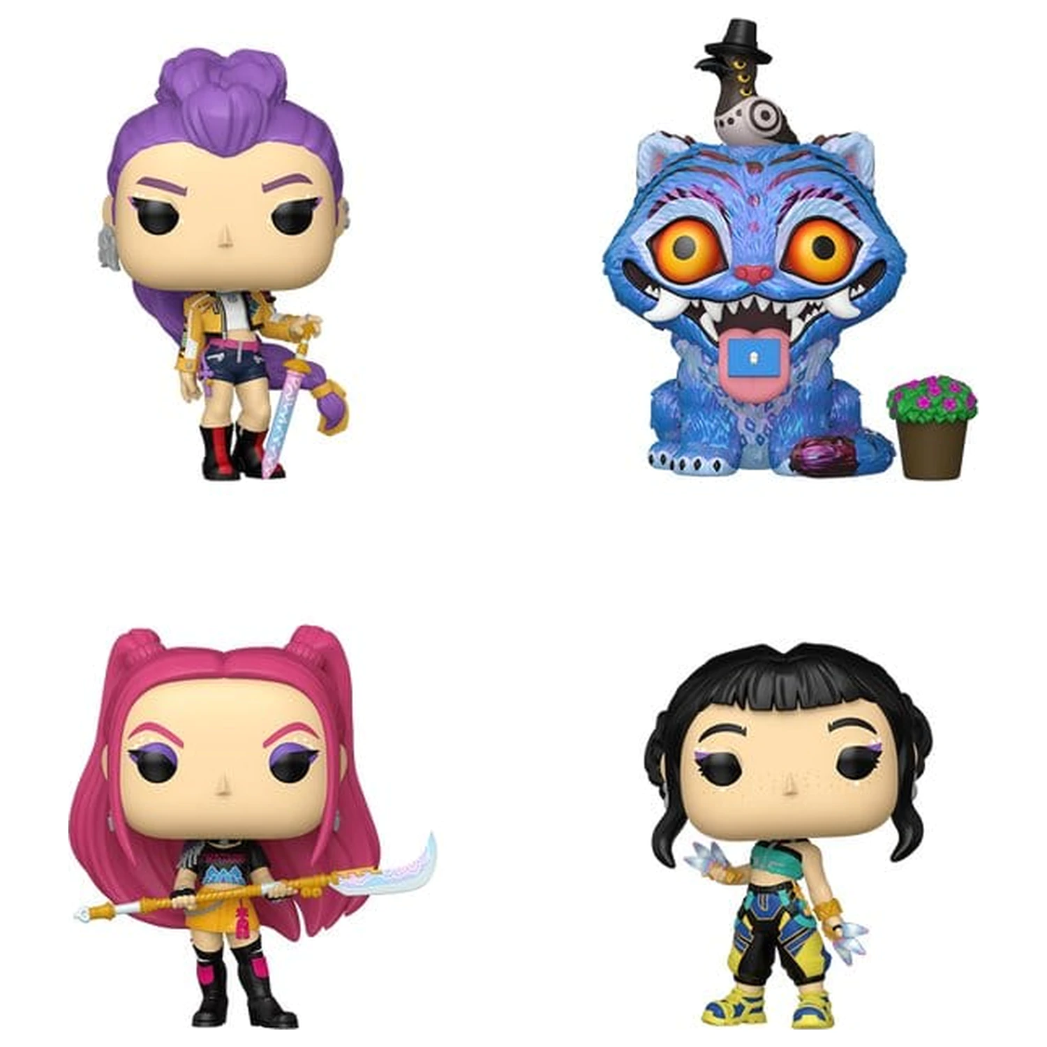 KPop Demon Hunters Funko POP! Vinyl Figuren 4er-Pack Funko POP DH Produktfoto