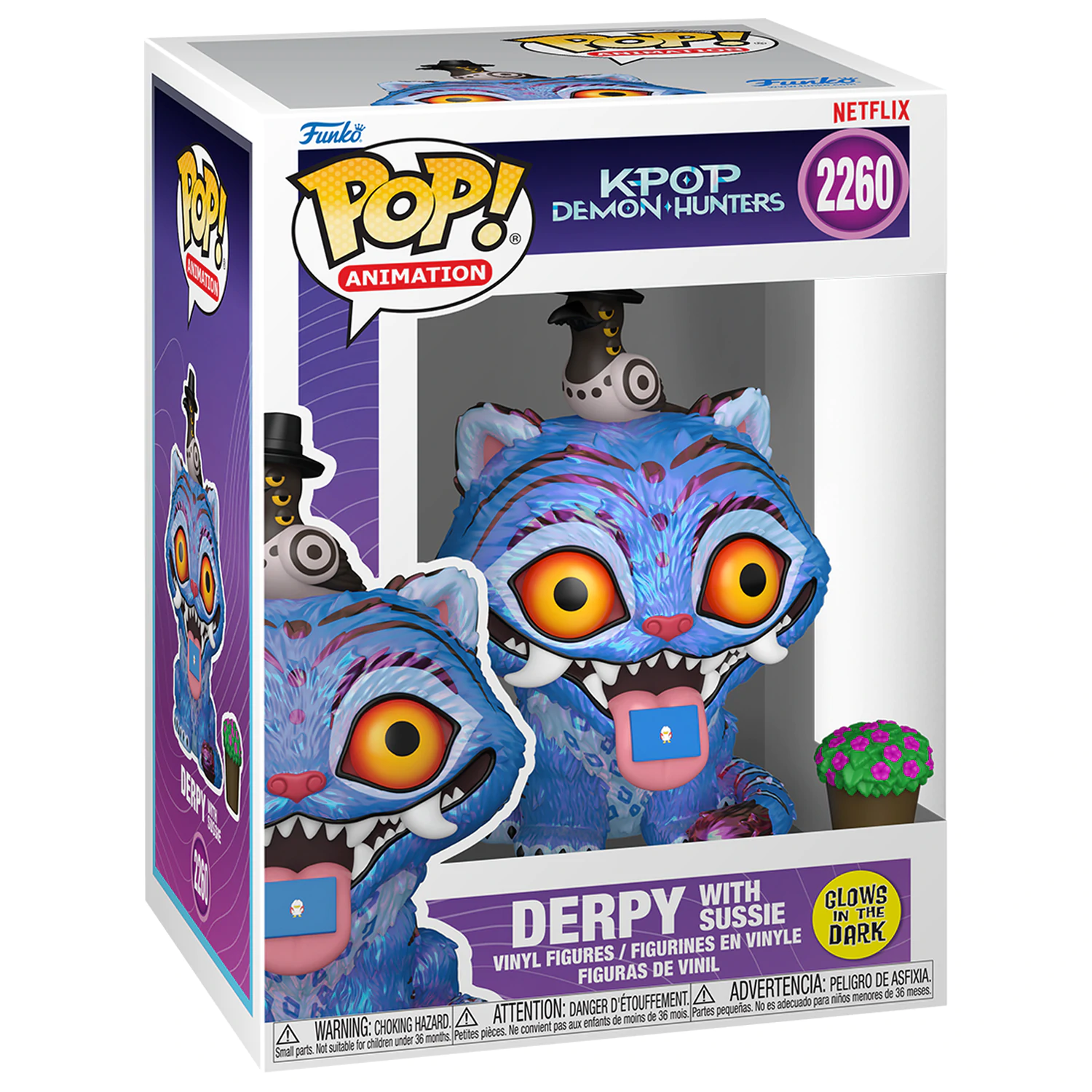 KPop Demon Hunters Funko POP! Animation Vinyl Figur Tiger w/Bird 9 cm Produktfoto