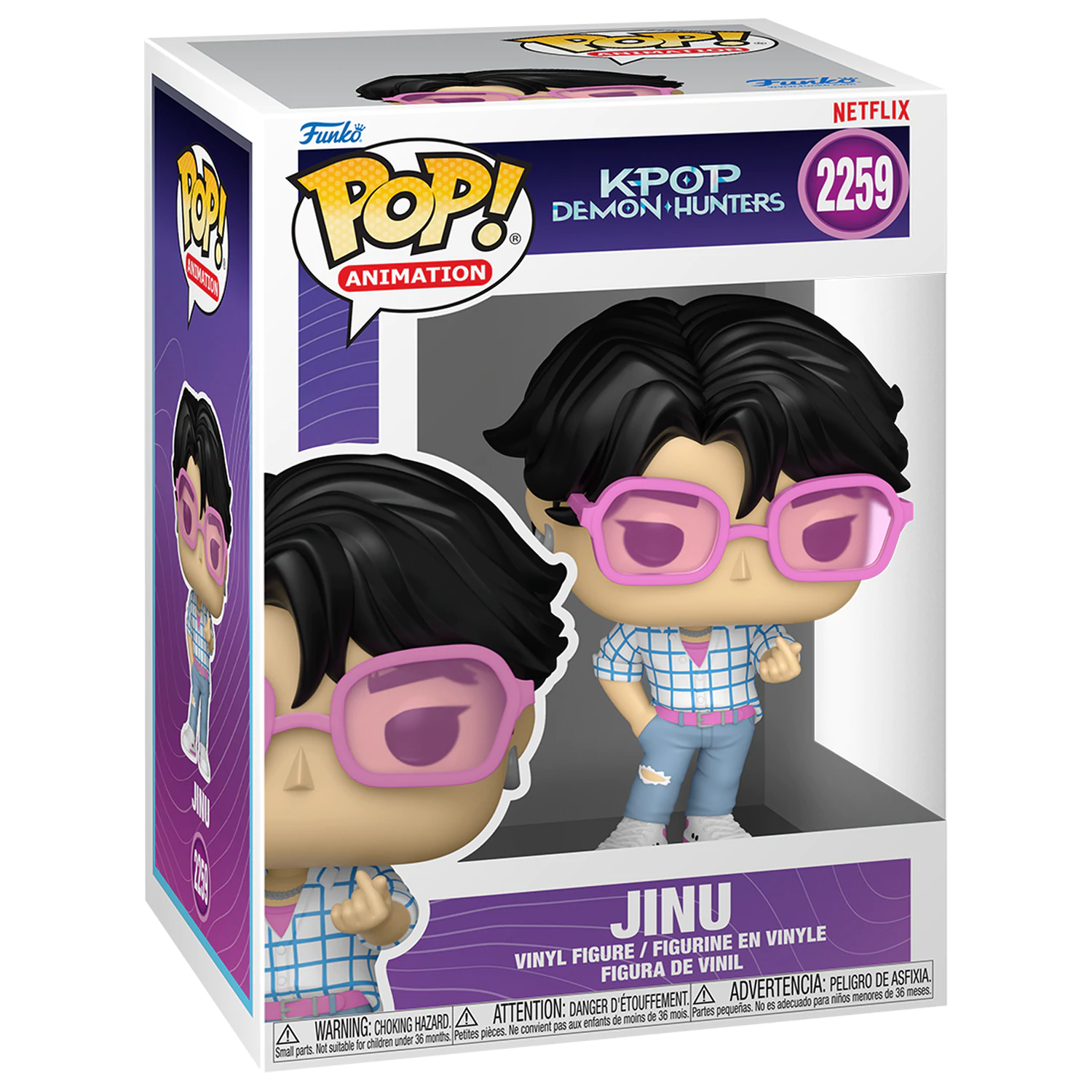 KPop Demon Hunters Funko POP! Animation Vinyl Figuren Jinu w/Chase 9 cm 5 + 1 Set Produktfoto