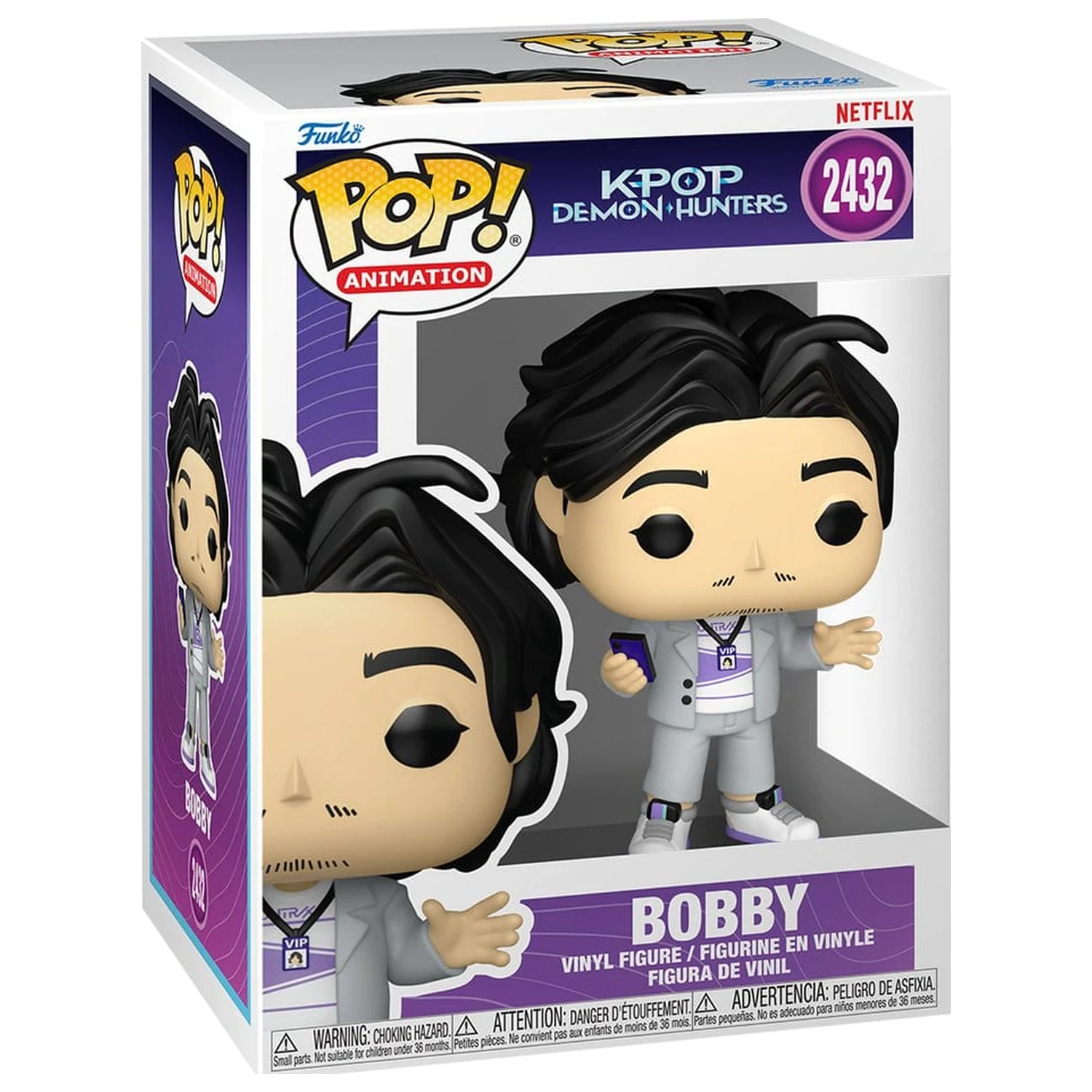 KPop Demon Hunters Funko POP! Animation Vinyl Figur Bobby 9 cm Produktfoto
