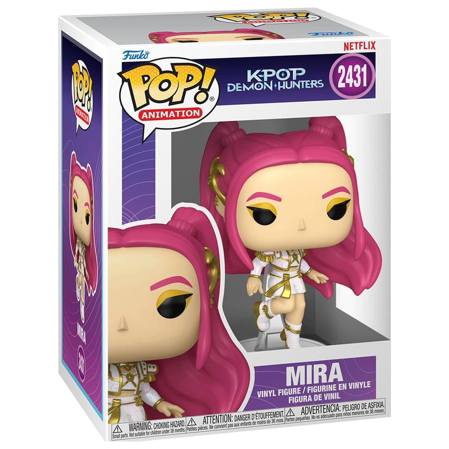 KPop Demon Hunters Funko POP! Animation Vinyl Figur Mira 9 cm Produktfoto