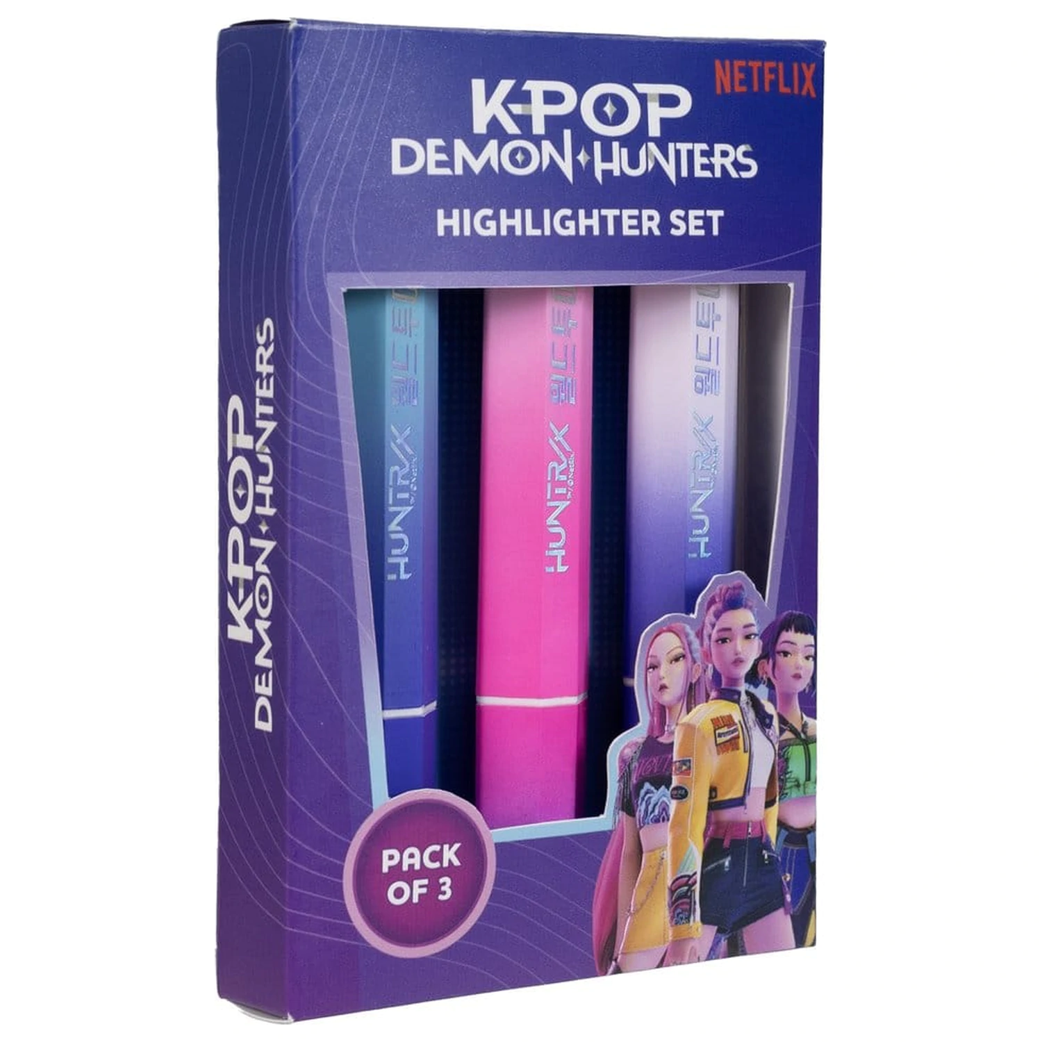 KPop Demon Hunters Textmarker 3er-Pack Huntr/x Produktfoto