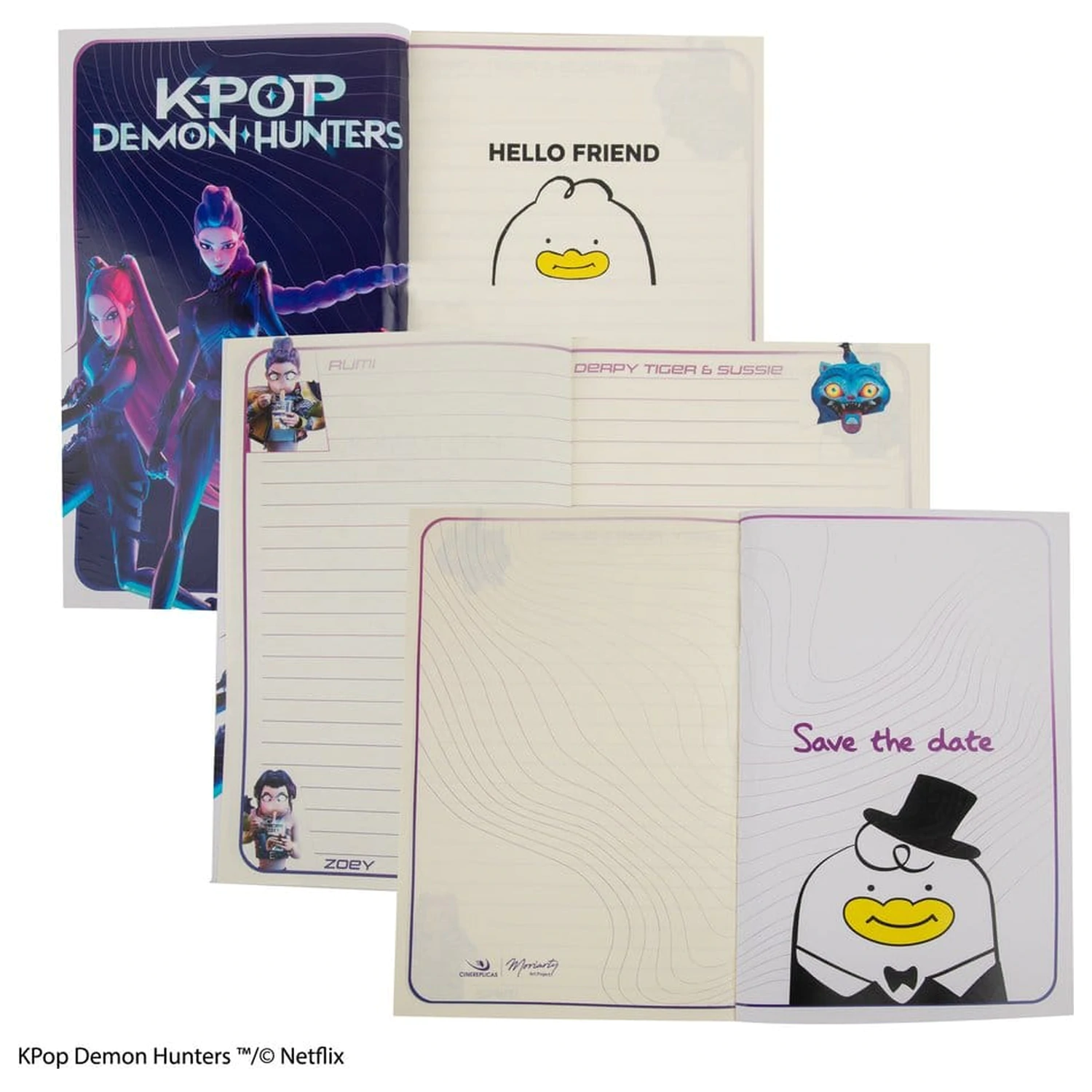 KPop Demon Hunters Notizbuch HUNTR/X Produktfoto