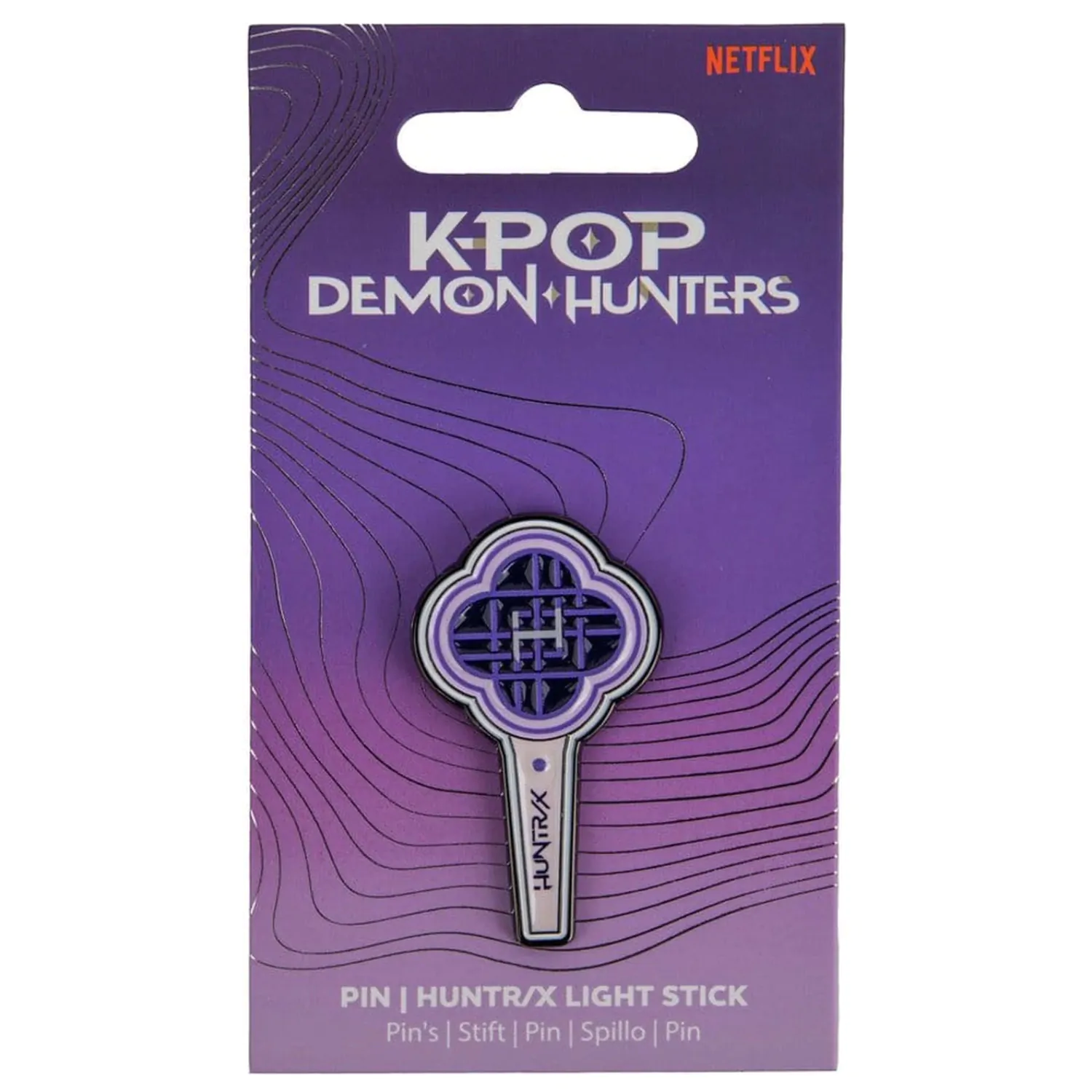 KPop Demon Hunters Anstecknadel HUNTR/X Light Stick Produktfoto
