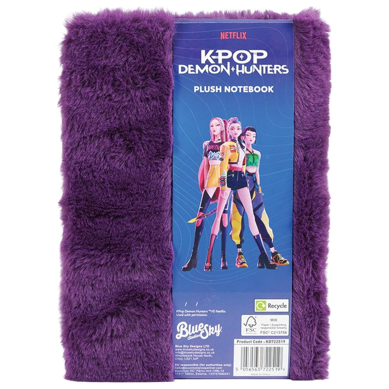 KPop Demon Hunters A5 Notizbuch Huntr/x Plüschtier Produktfoto