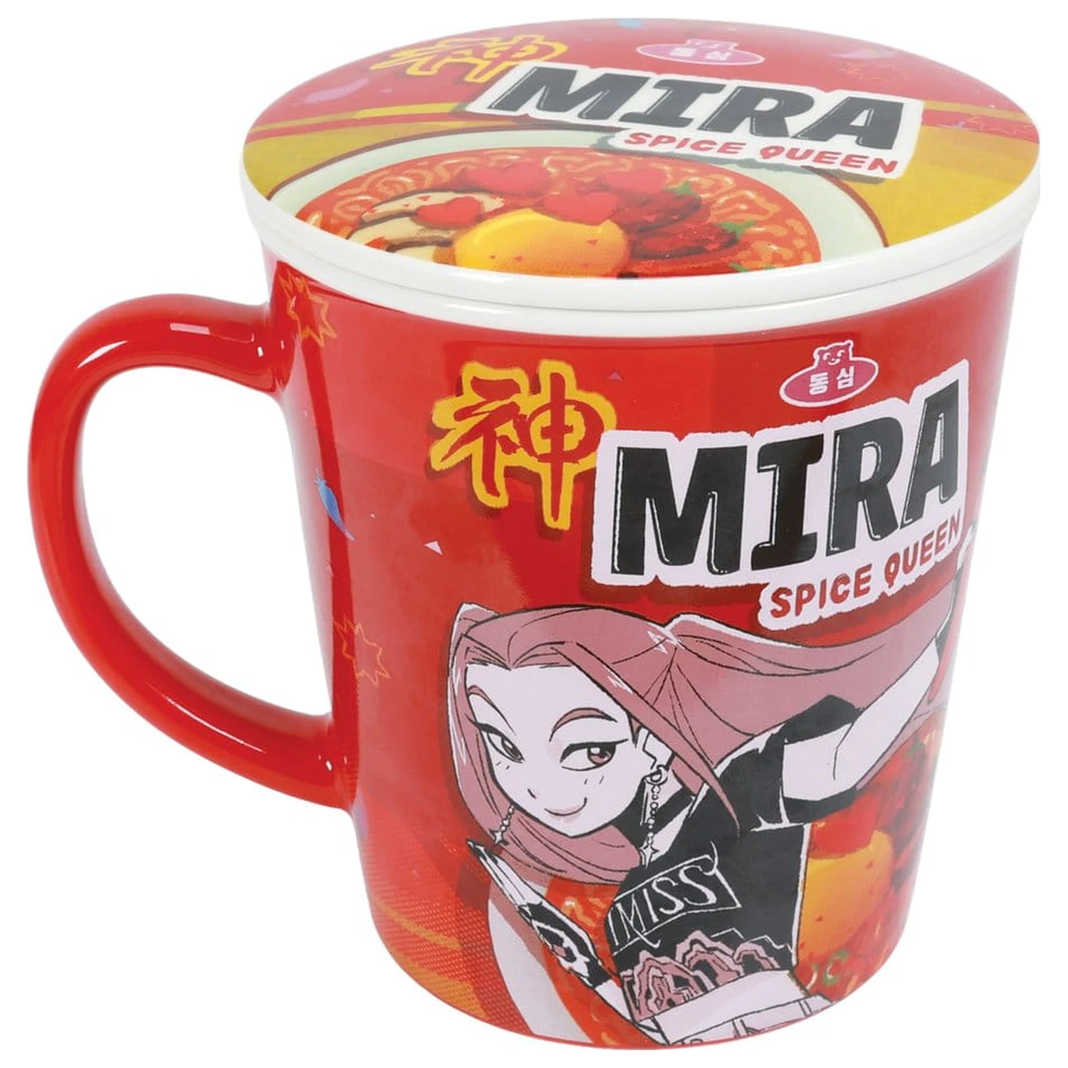 Kpop Demon Hunters Tasse mit Deckel Huntr/x Ramen Produktfoto