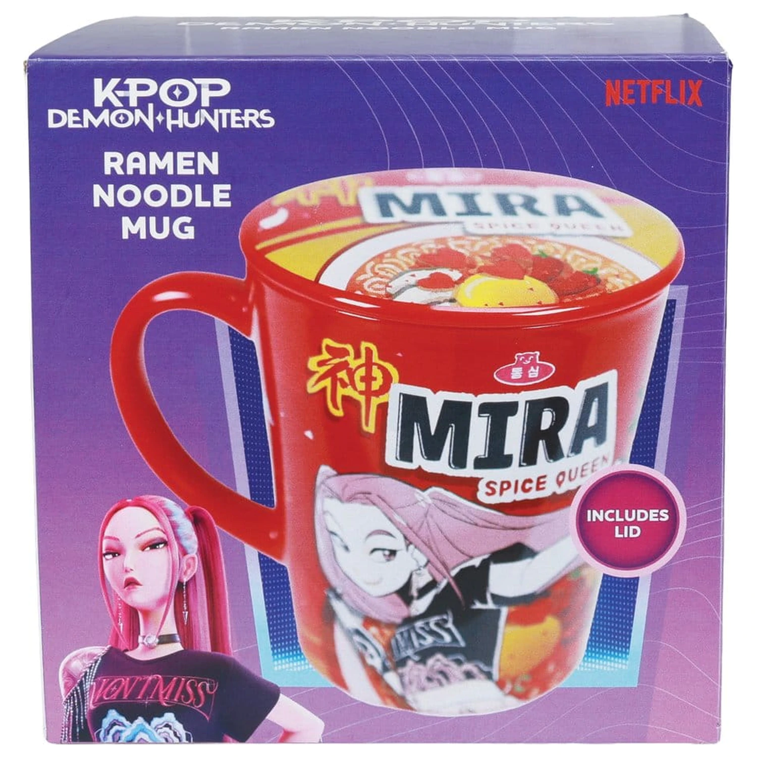 Kpop Demon Hunters Tasse mit Deckel Huntr/x Ramen Produktfoto