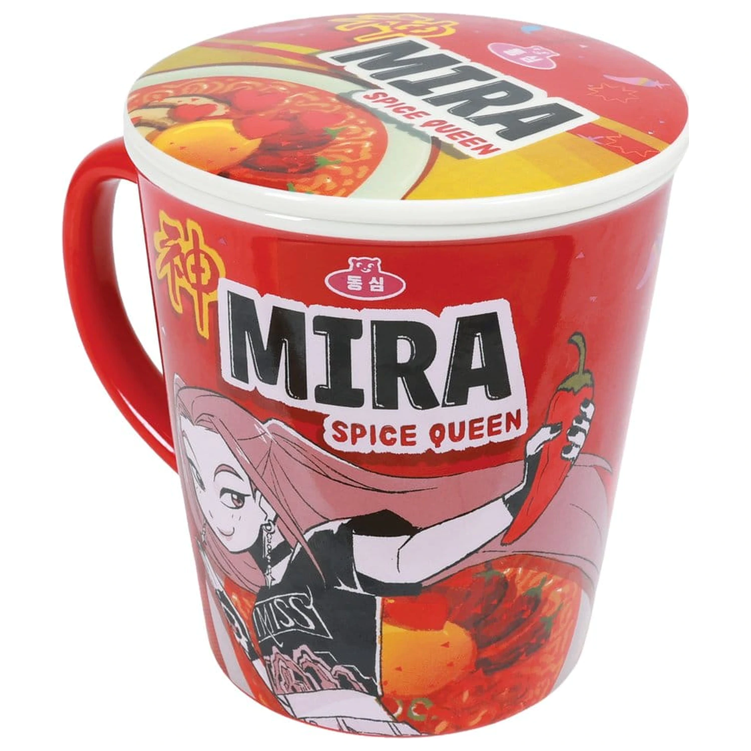 Kpop Demon Hunters Tasse mit Deckel Huntr/x Ramen Produktfoto