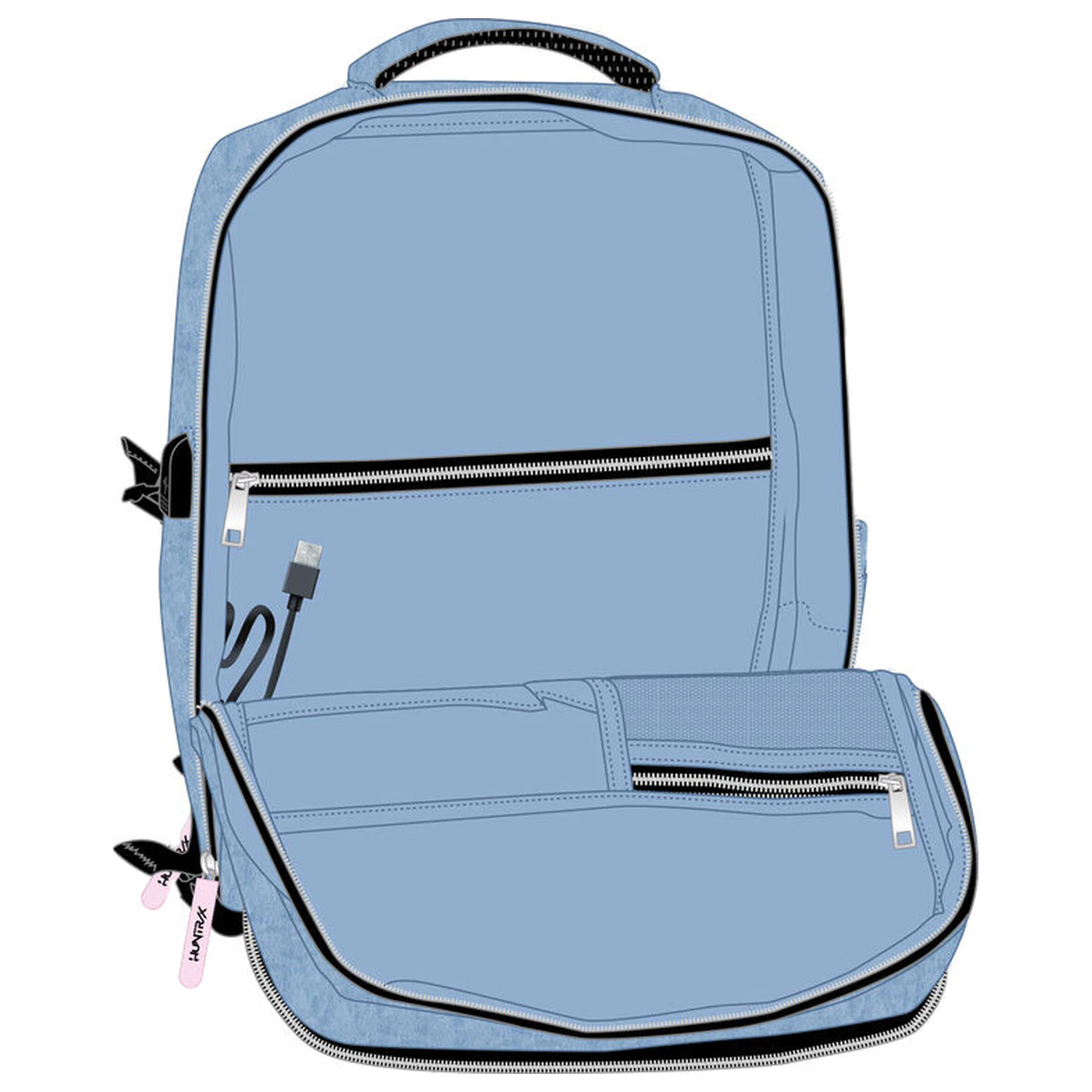 Kpop Demon Hunters Huntrix Kabine Reiserucksack 44cm Produktfoto