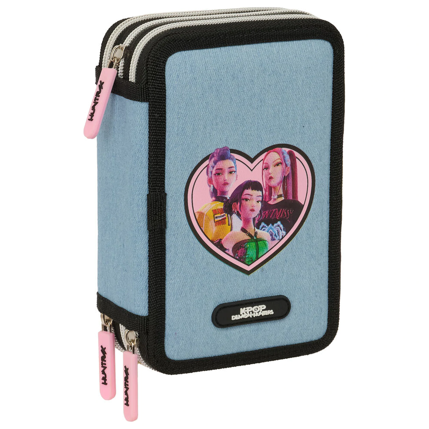 Kpop Demon Hunters Huntrix dreifaches Federpennal 37-teilig Produktfoto