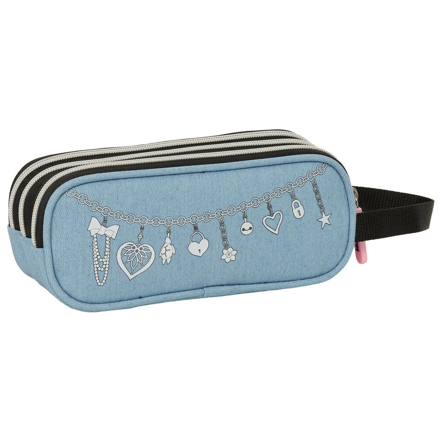 Demon Hunters Kpop Huntrix dreifaches Federpennal Produktfoto