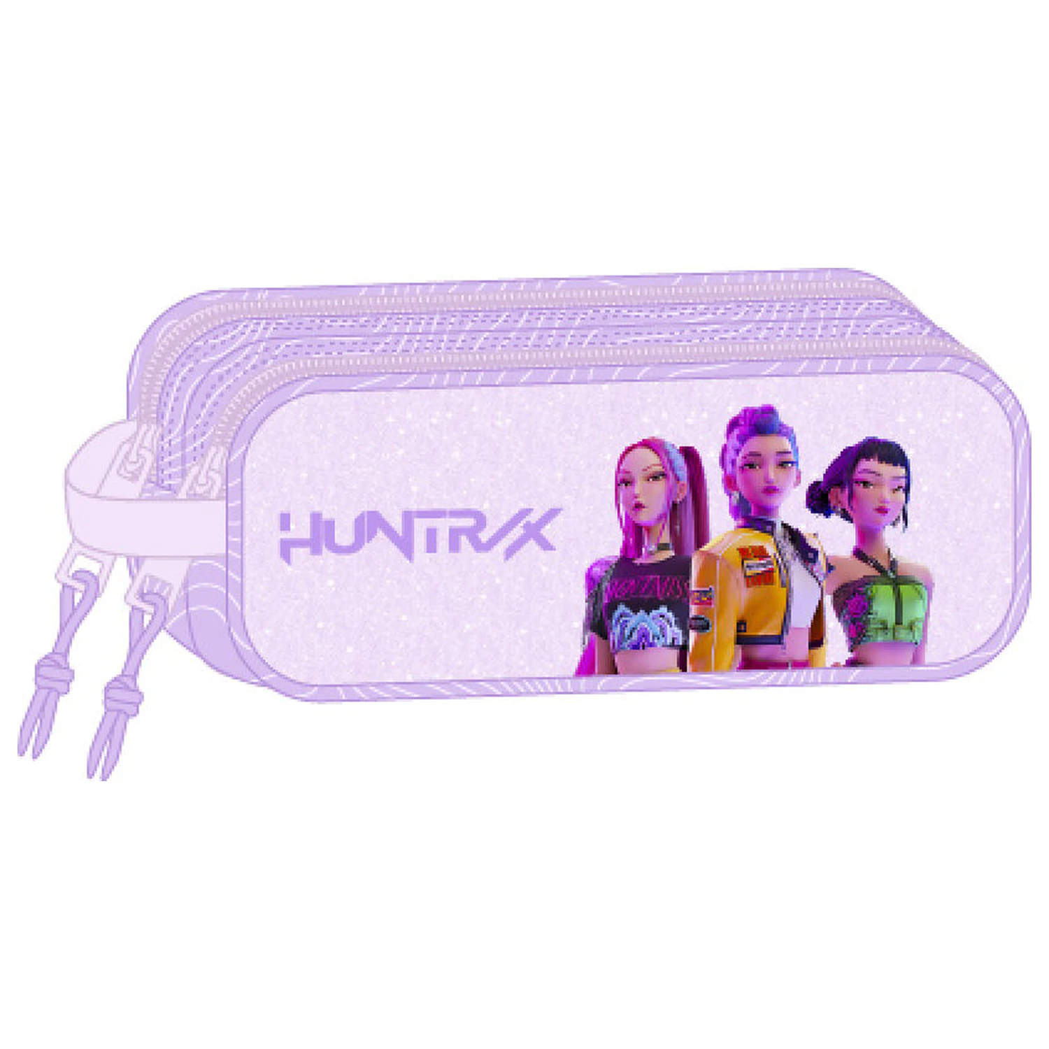 KPop Demon Hunters Ikonisches doppeltes Stifte-Etui Produktfoto