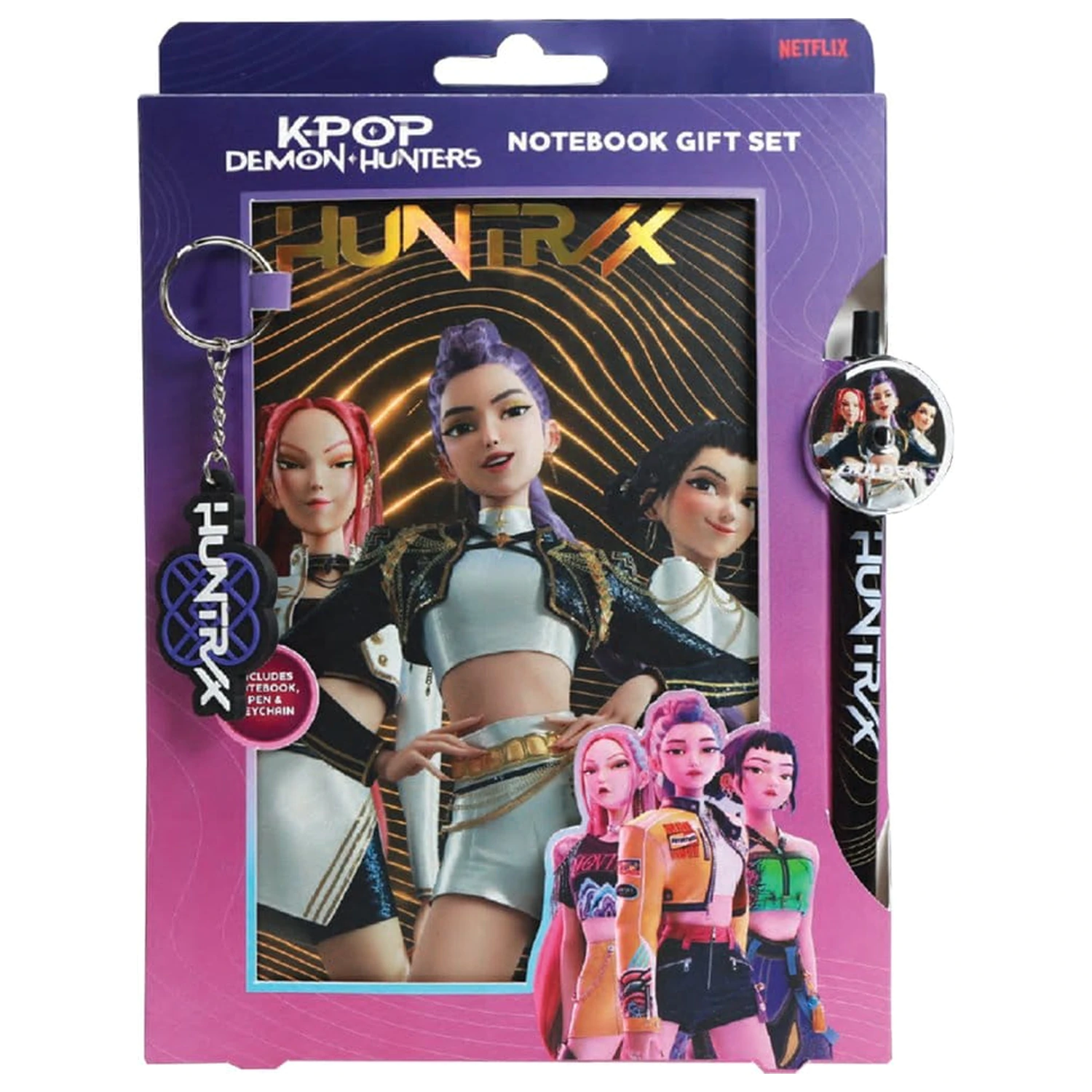 KPop Demon Hunters Notizbuch Geschenkset Golden Produktfoto