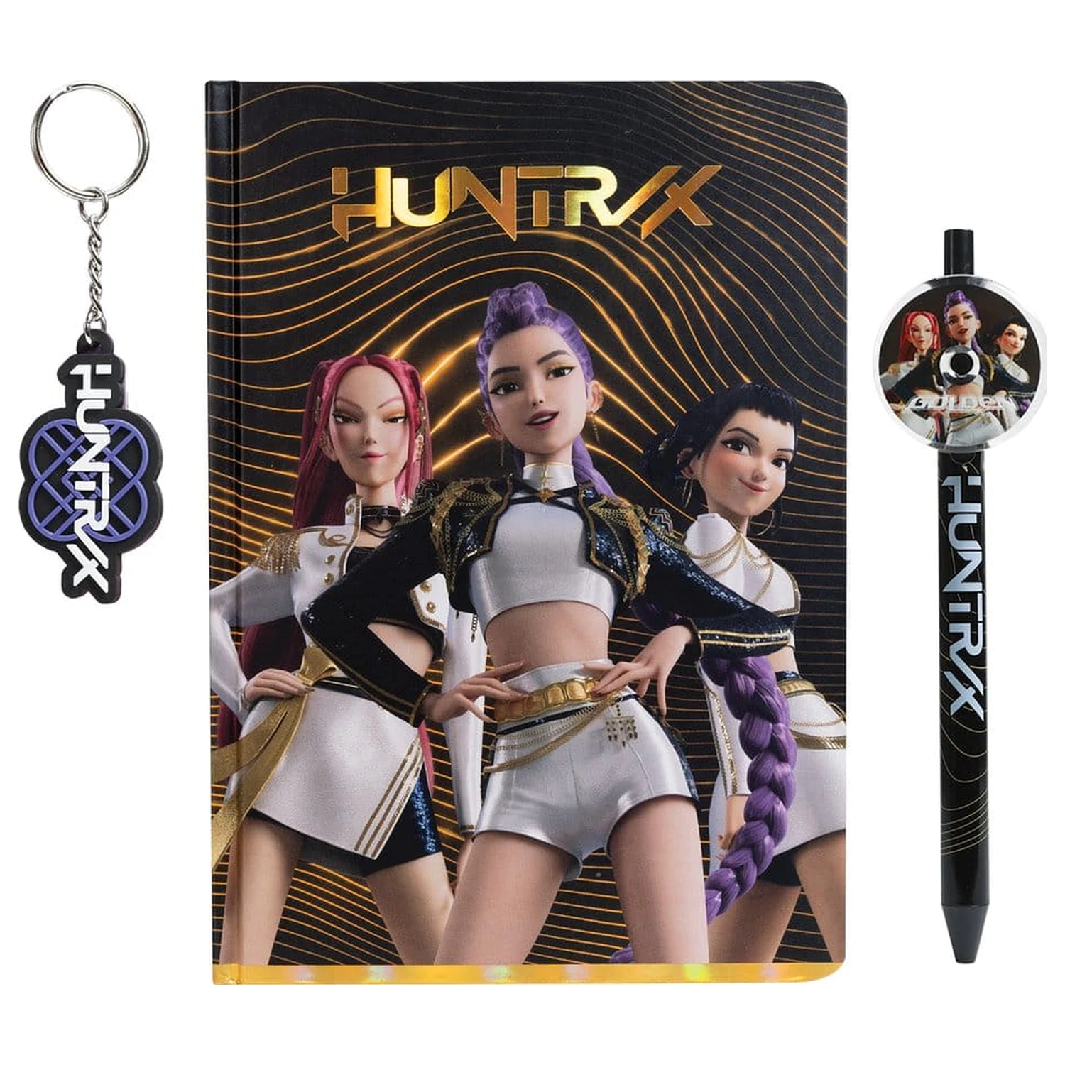 KPop Demon Hunters Notizbuch Geschenkset Golden Produktfoto