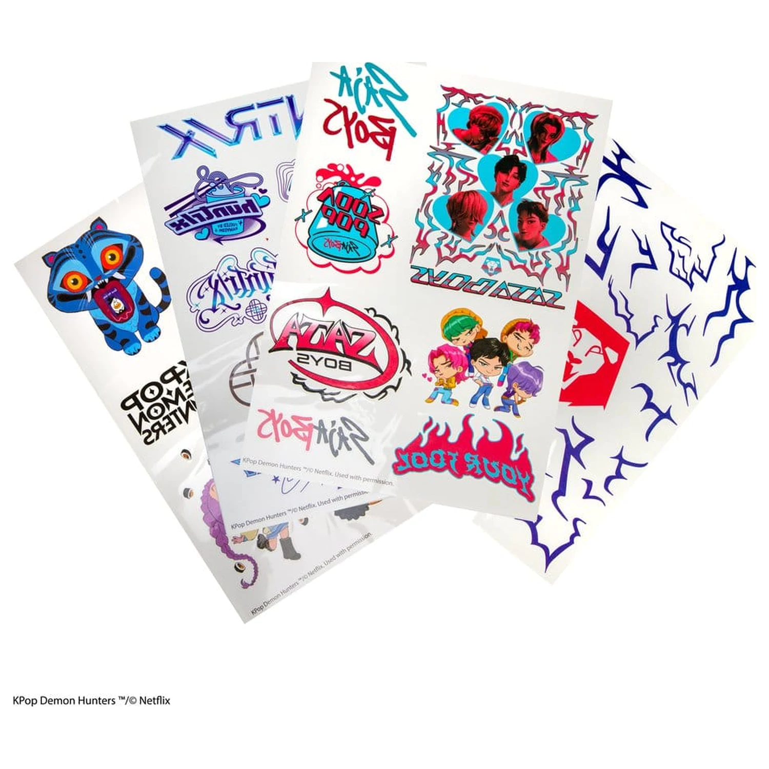 KPop Demon Hunters Tattoo Aufkleber KPop Demon Hunters Produktfoto