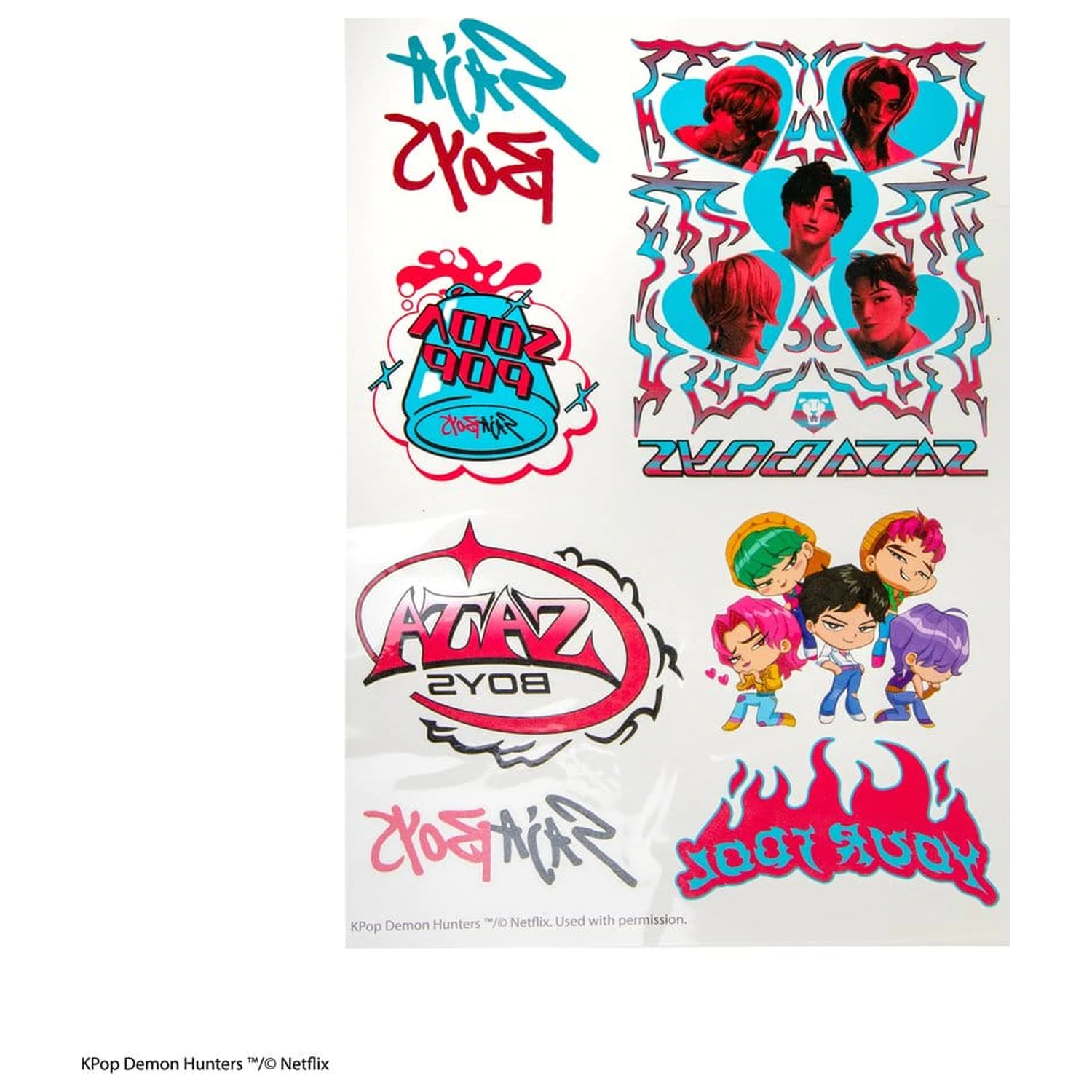 KPop Demon Hunters Tattoo Aufkleber KPop Demon Hunters Produktfoto