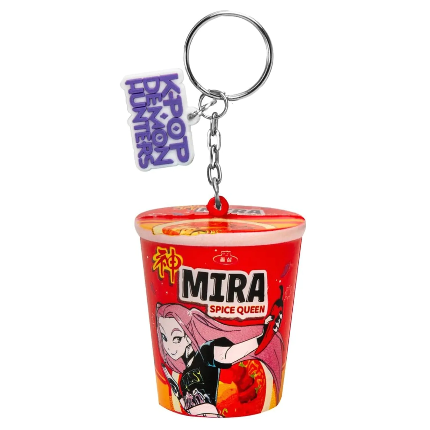 KPop Demon Hunters Squishy Schlüsselanhänger Mira Spice Queen Noodles Produktfoto