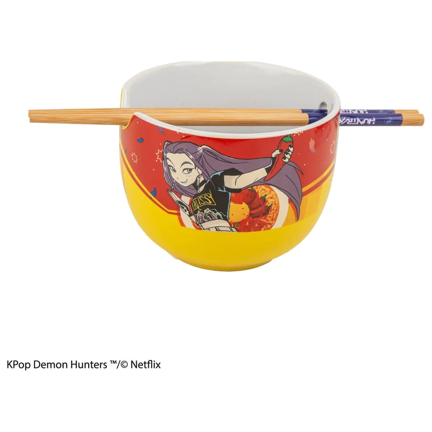 KPop Demon Hunters Ramen Schale mit Essstäbchen Mira Spice Queen Produktfoto