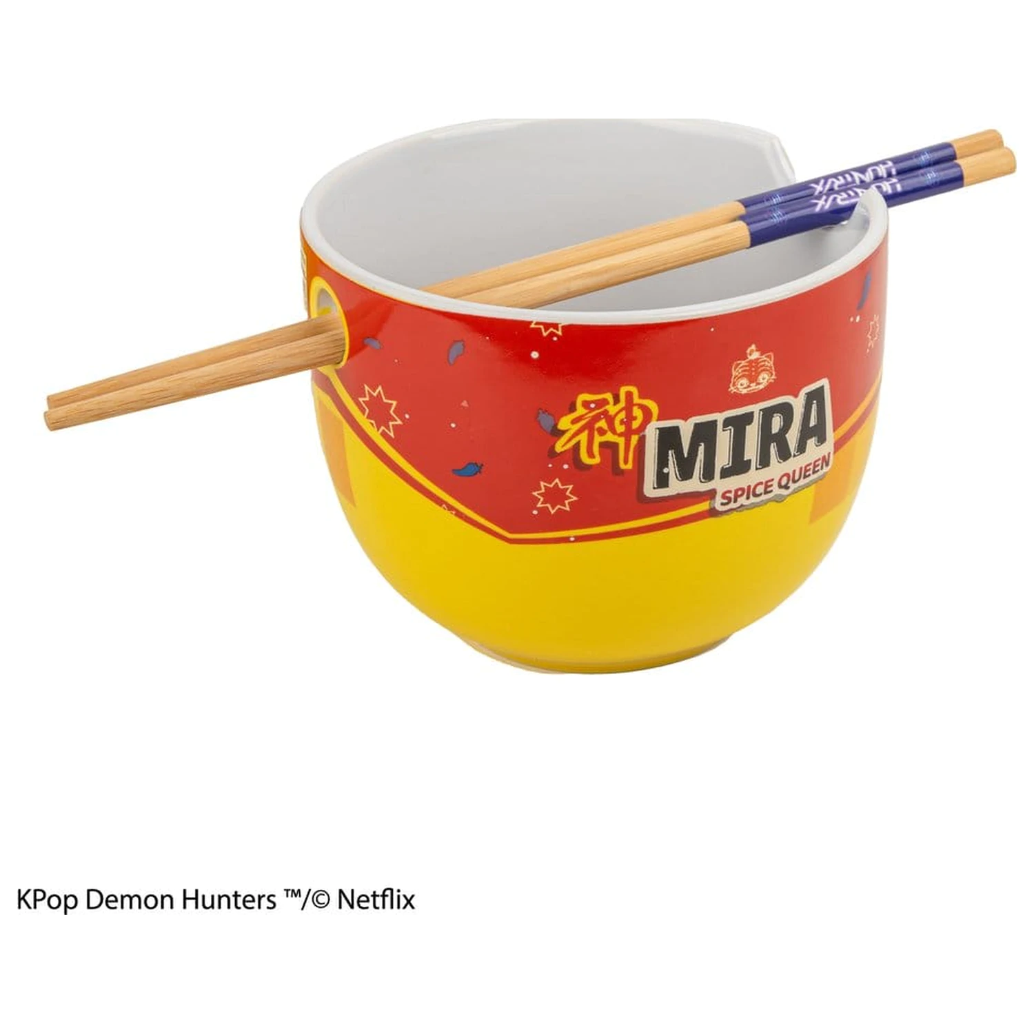 KPop Demon Hunters Ramen Schale mit Essstäbchen Mira Spice Queen Produktfoto