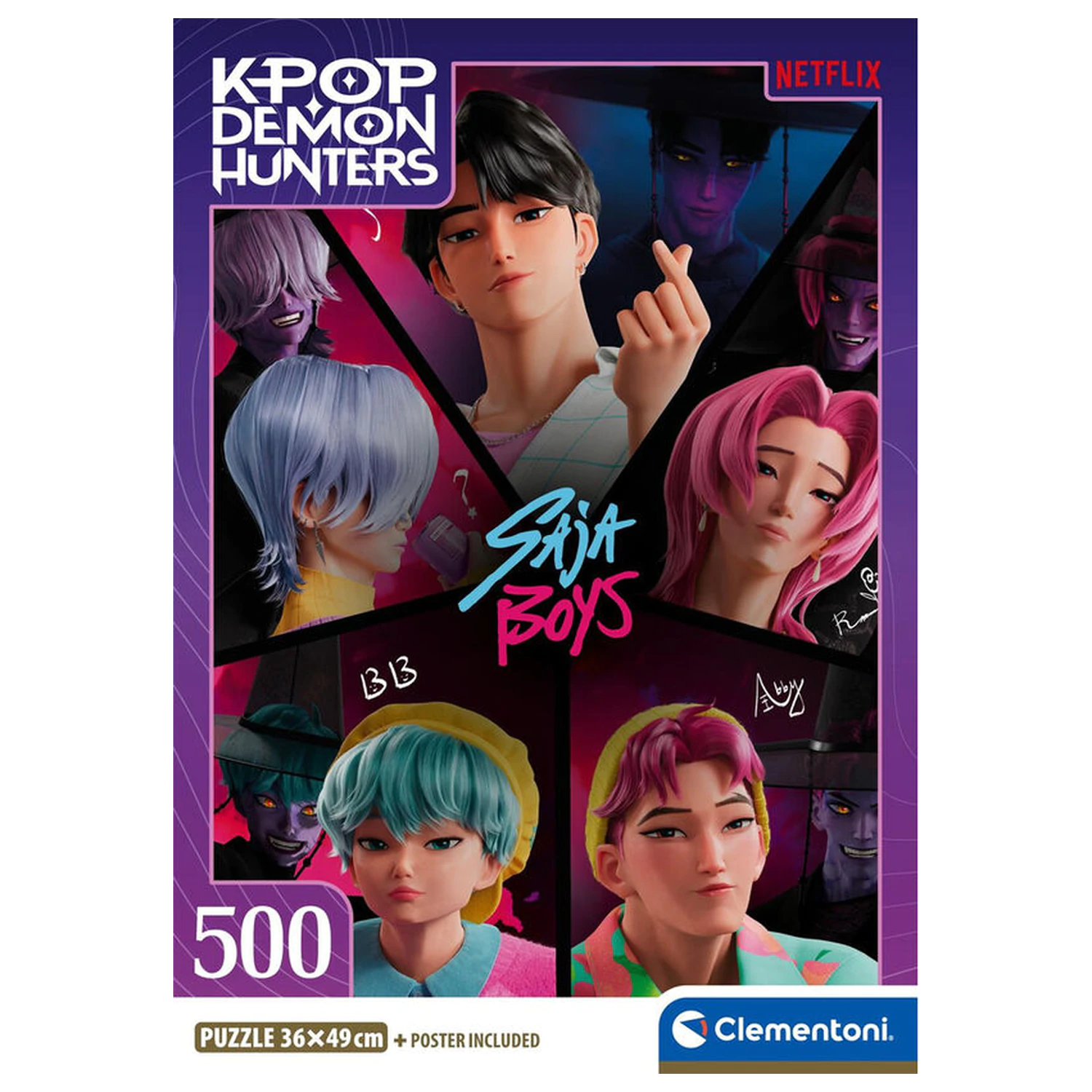 Kpop Demon Hunters Puzzle 500 Teile Produktfoto