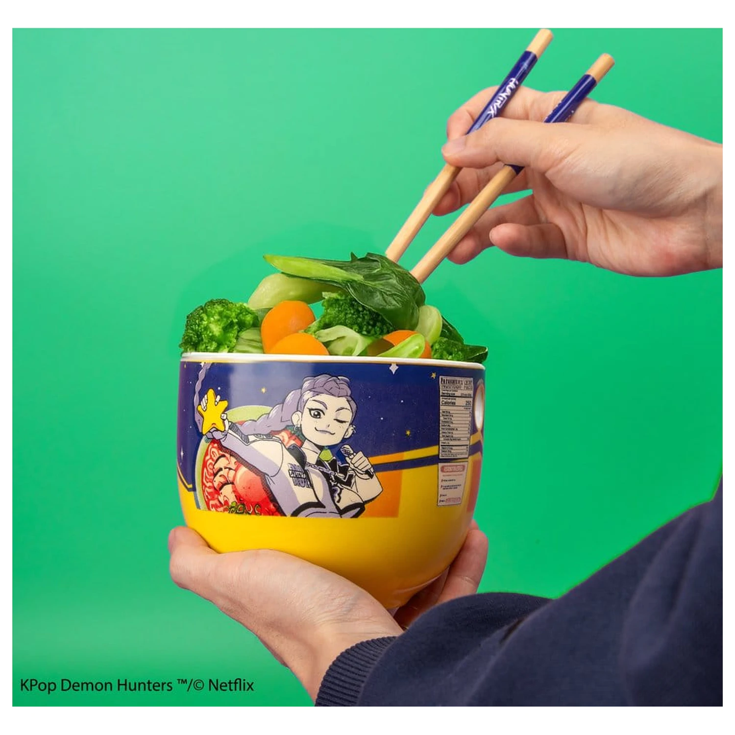 KPop Demon Hunters Ramen Schale mit Essstäbchen Rumi Superstar Flavor Produktfoto