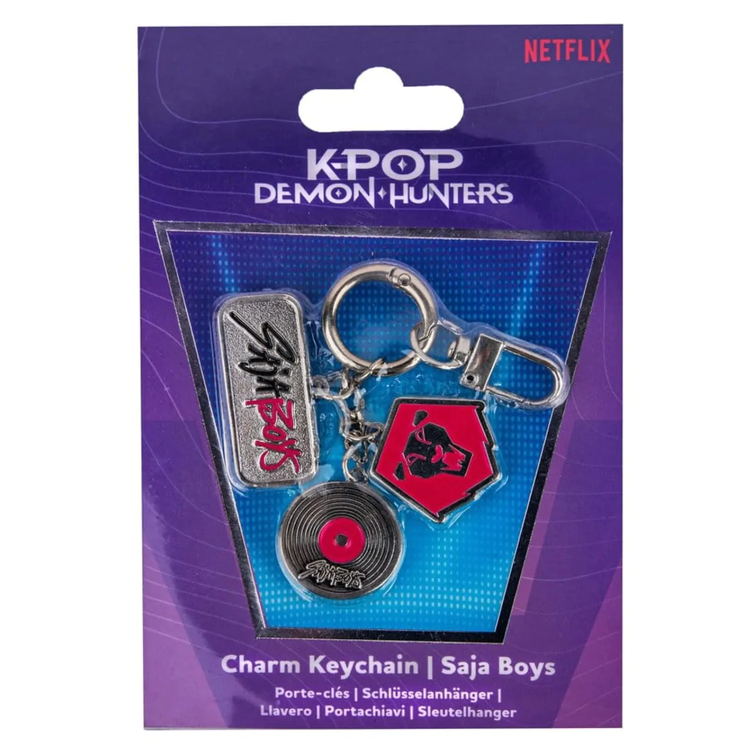 KPop Demon Hunters Charm Schlüsselanhänger Saja Boys Produktfoto