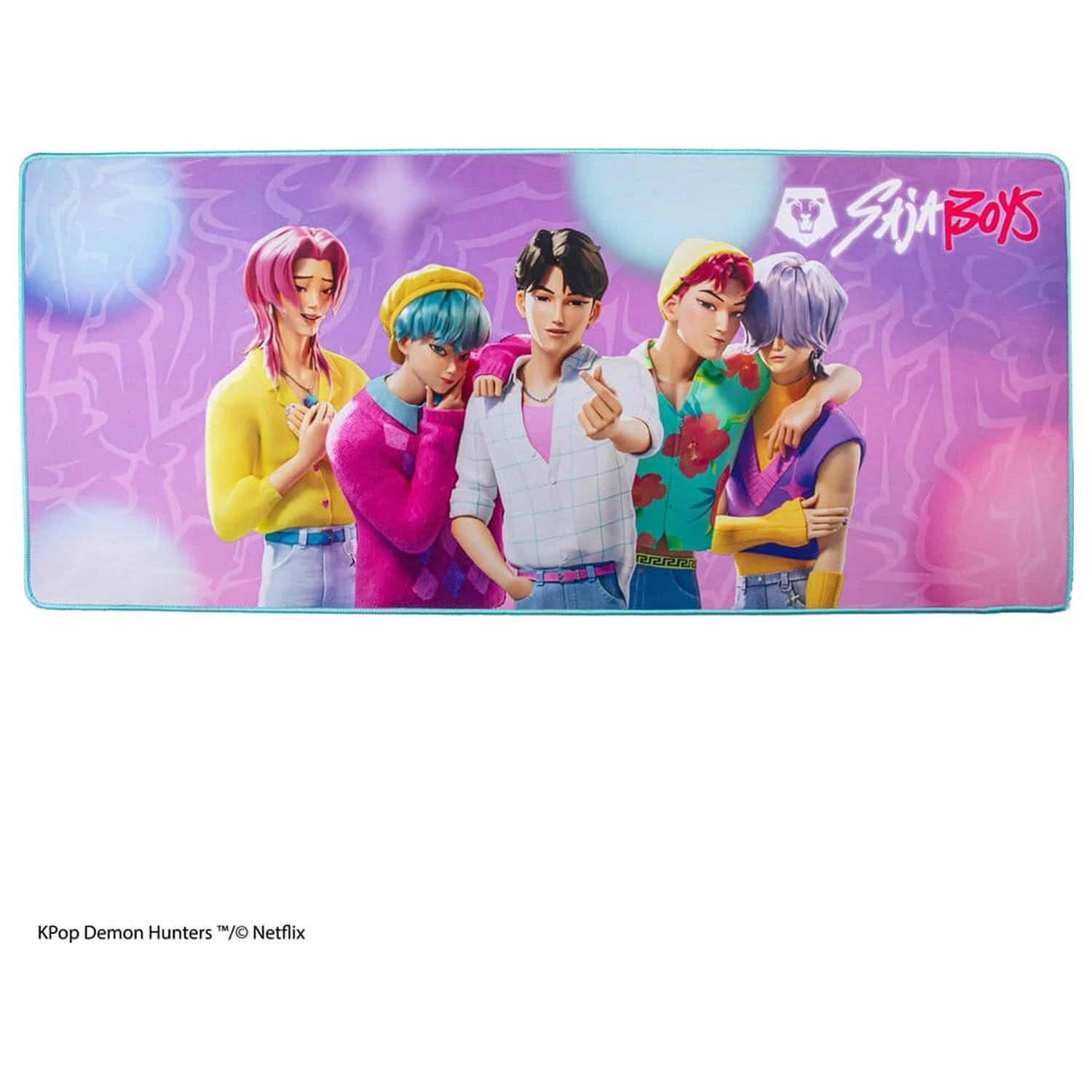 KPop Demon Hunters Schreibtischunterlage Saja Boys XL Produktfoto