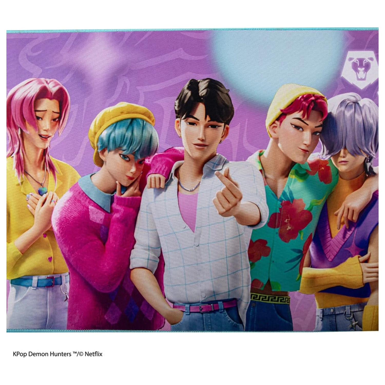 KPop Demon Hunters Schreibtischunterlage Saja Boys XL Produktfoto