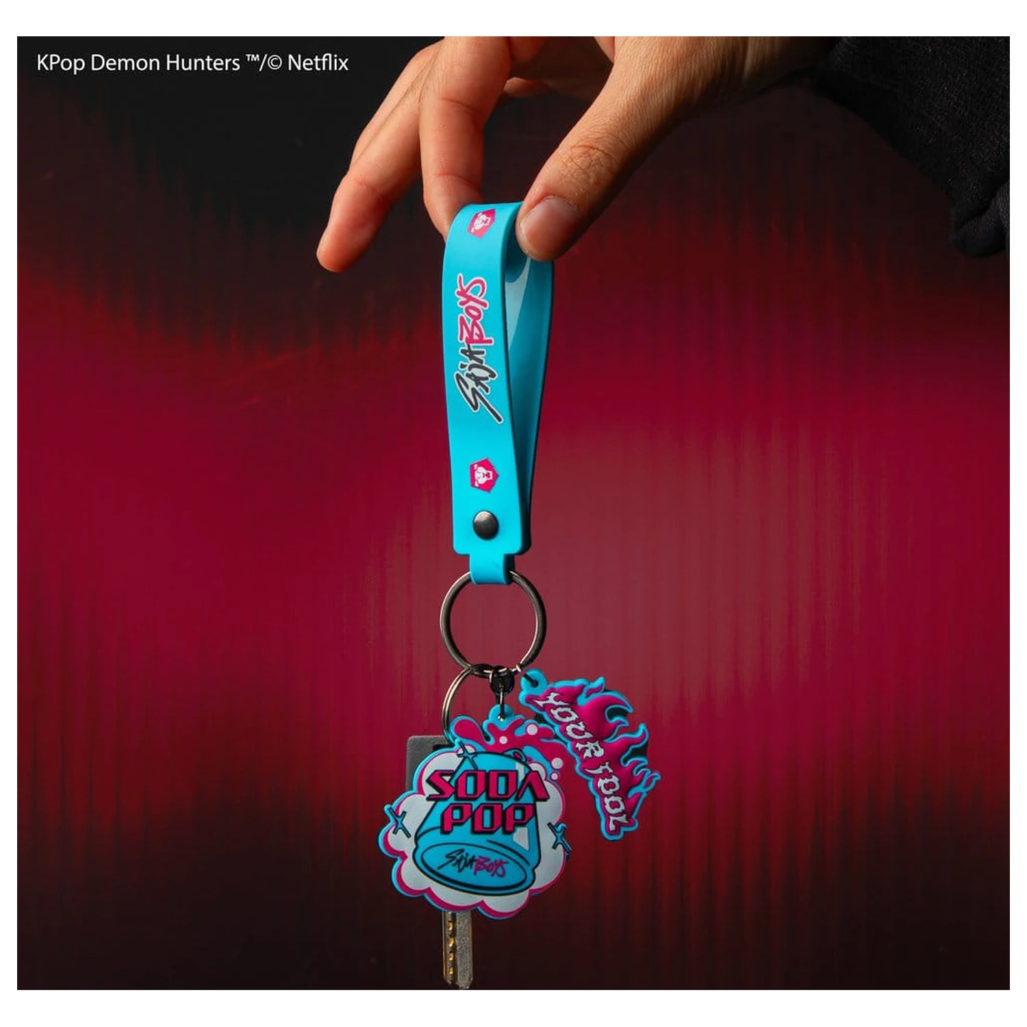 KPop Demon Hunters Armband Schlüsselanhänger Soda Pop Produktfoto