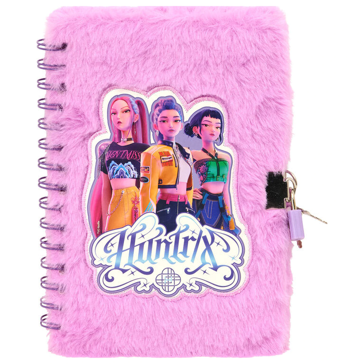 Kpop Demon Hunters Schreibwaren Vorhängeschloss Tagebuch + Stift Set Produktfoto
