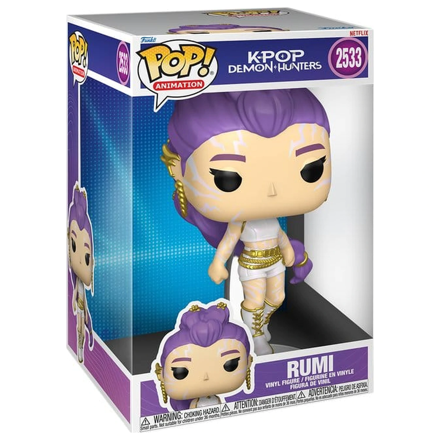 KPop Demon Hunters Super Sized Jumbo Funko POP! Vinyl Figur Rumi 25 cm Produktfoto