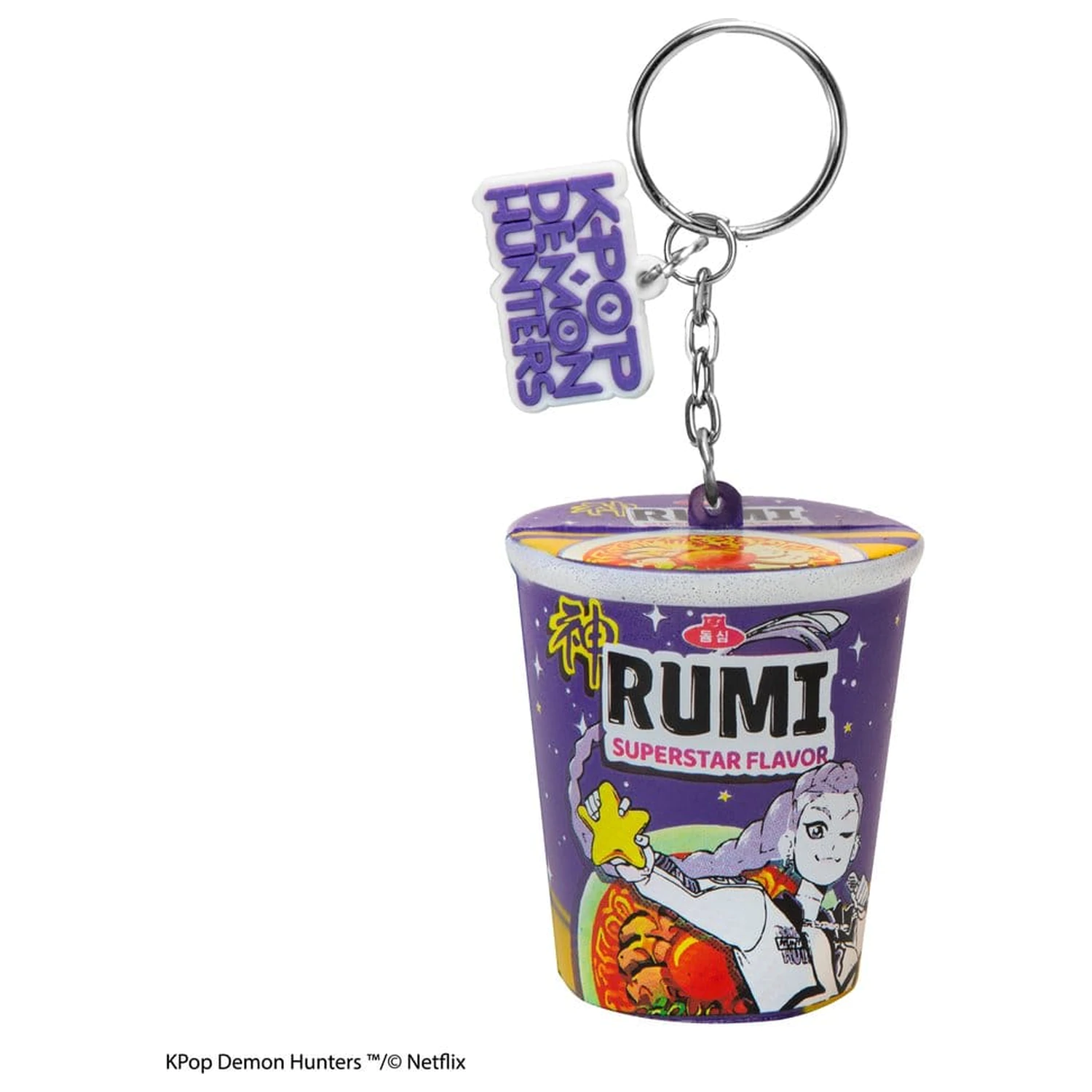 KPop Demon Hunters Squishy Schlüsselanhänger Rumi Superstar Flavor Noodles Produktfoto