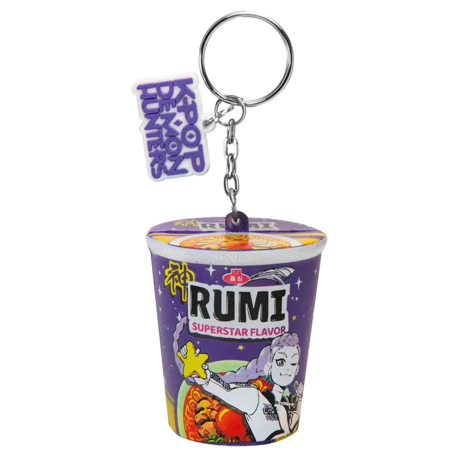 KPop Demon Hunters Squishy Schlüsselanhänger Rumi Superstar Flavor Noodles Produktfoto
