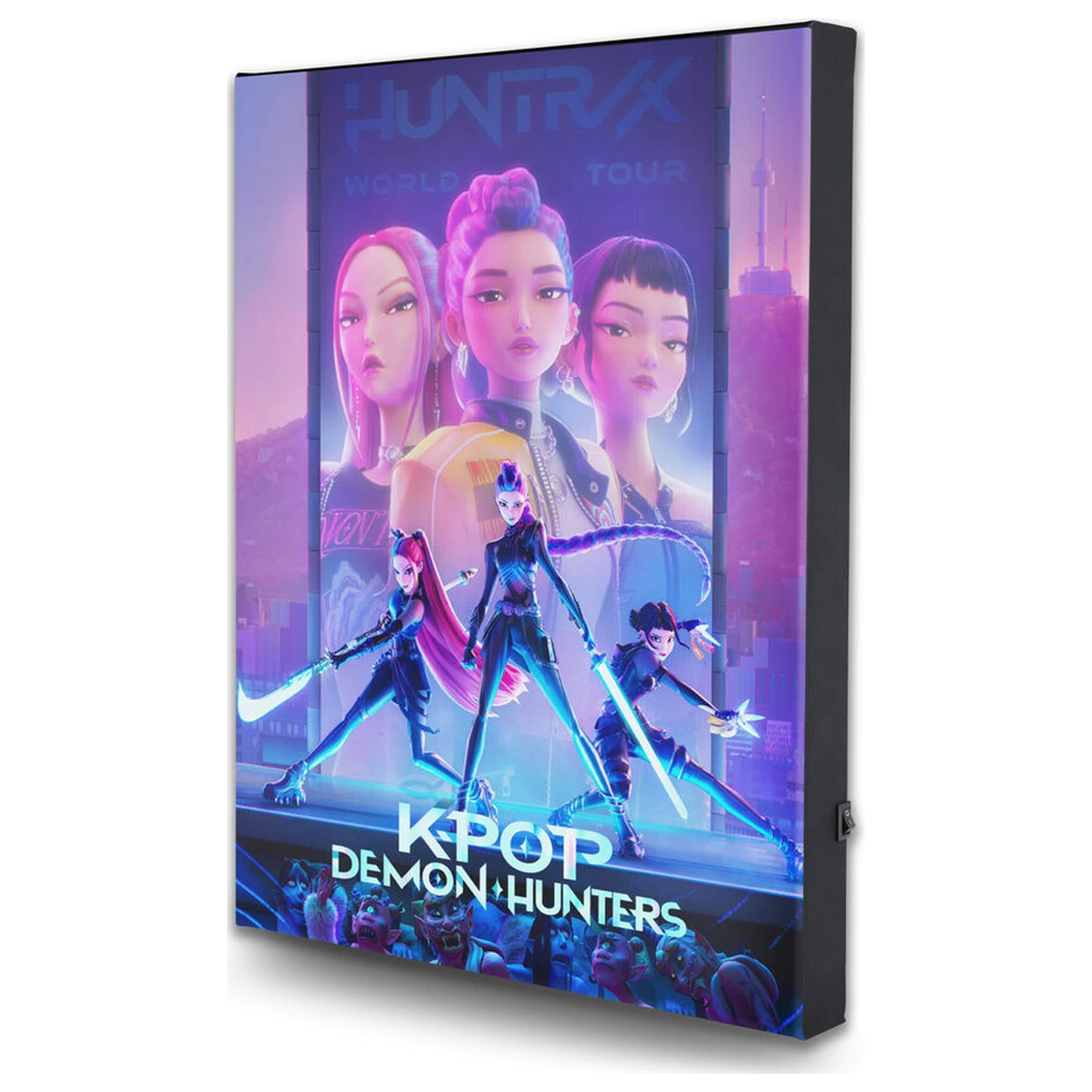 KPop Demon Hunters Leuchtende Leinwand Produktfoto